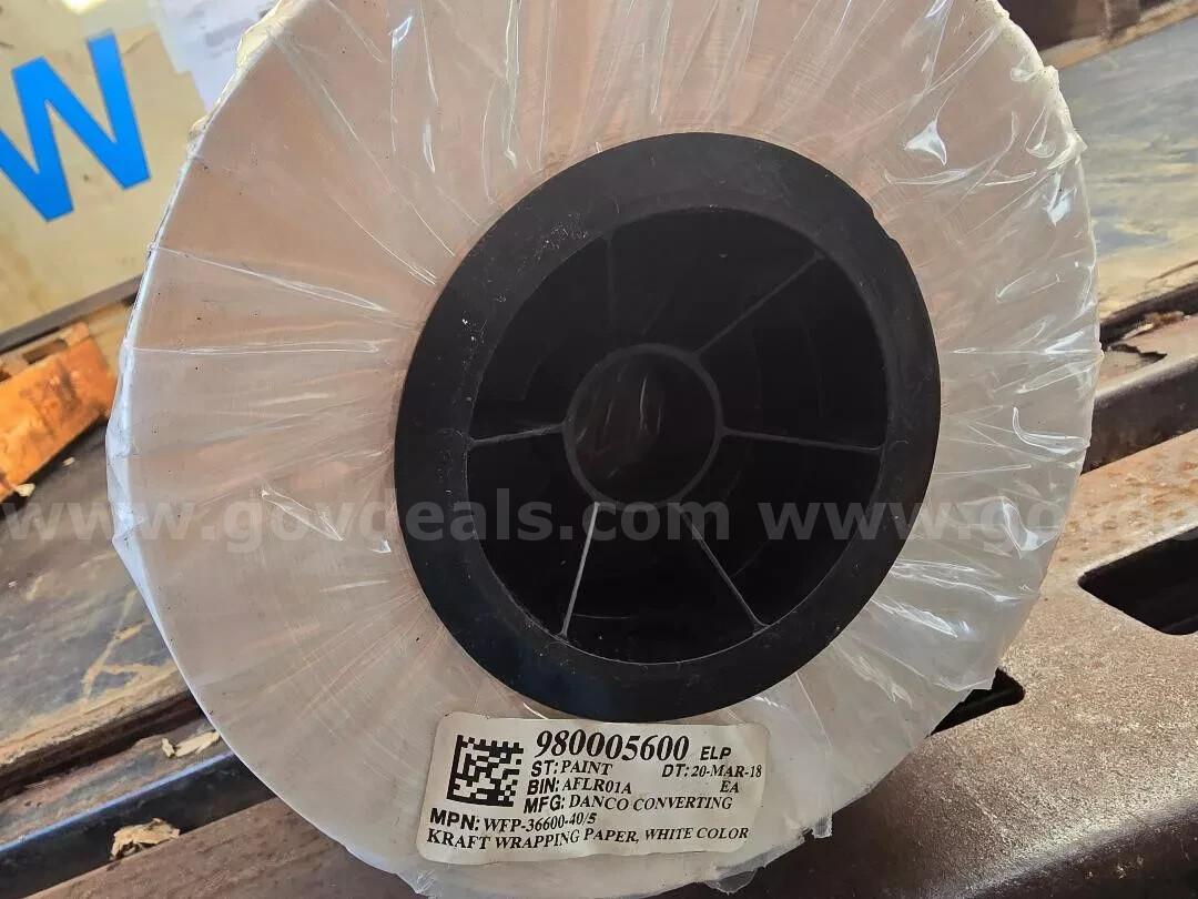 KRAFT FREEZER PAPER 36"X600'40/5 Roll Restaurant Kitchen Bar Cooking MADE IN USA  X600 Government Surplus Auction - Photo #3