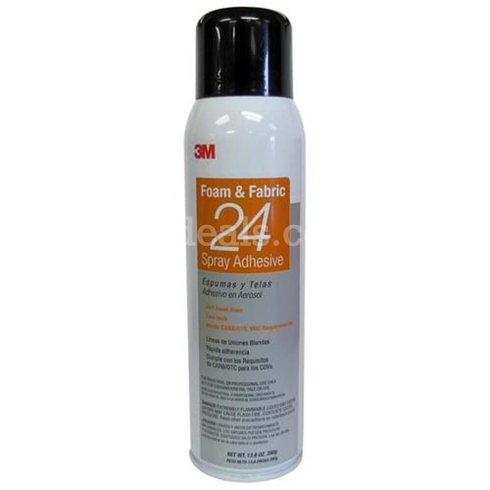 3M Foam & Fabric Spray Adhesive 24, Orange, 16 fl oz Can (Net Wt 13.8 oz) NEW   Government Surplus Auction - Primary Photo
