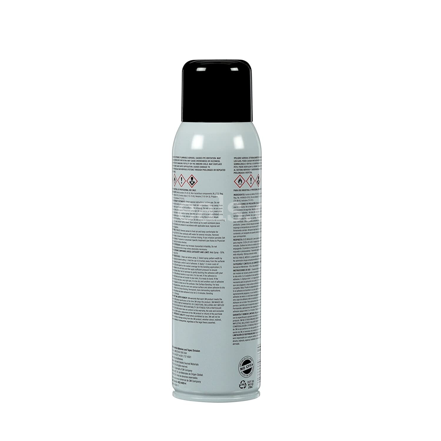 3M Foam & Fabric Spray Adhesive 24, Orange, 16 fl oz Can (Net Wt 13.8 oz) NEW   Government Surplus Auction - Photo #2