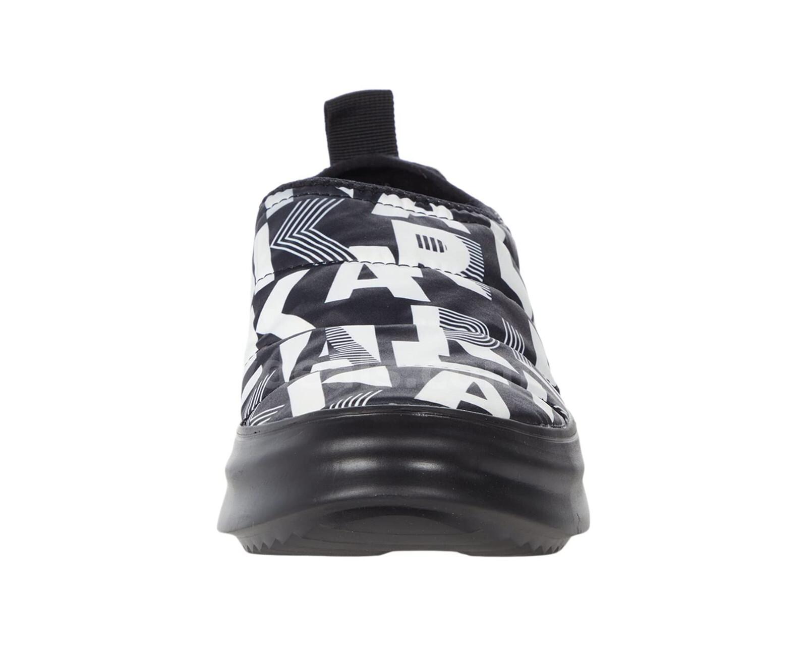 RARE/KARL LAGERFELD QUILTED LOGO SLIPPER BLACK WHITE MEN SNEAKERS SIZE 10M NEW*WILL SHIP*   Government Surplus Auction - Photo #4