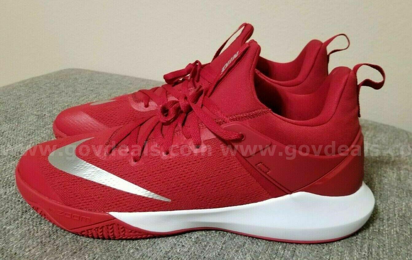 RARE/ NIKE ZOOM SHIFT MEN'S BASKETBALL SHOES 942802-602 SIZE 14.5 DARK RED ,NEW *WILL SHIP*   Government Surplus Auction - Photo #3