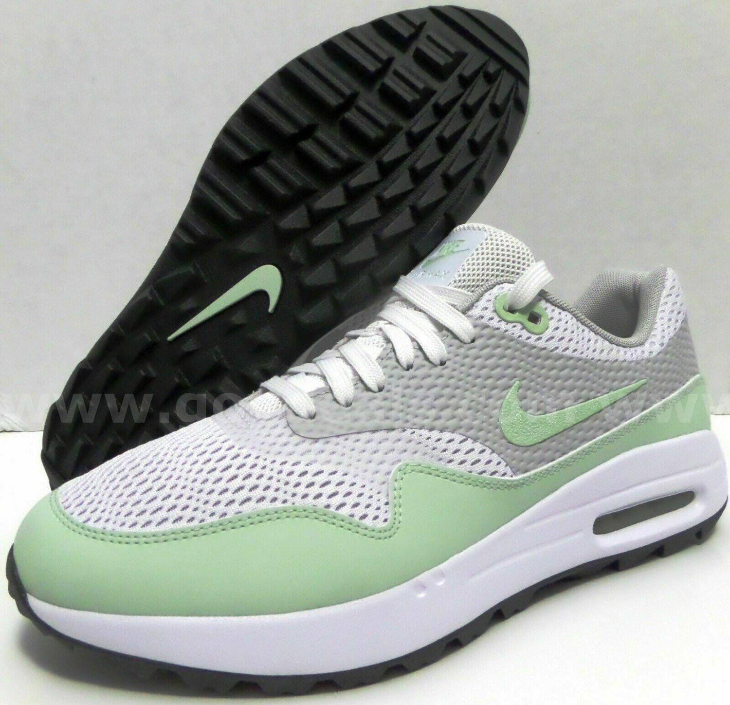 RARE/   Nike Air Max 1G Men's Golf Shoes/Cleats CI7576 111 COLOR White Jade SIZE 7.5 NEW *WILL SHIP*   Government Surplus Auction - Primary Photo