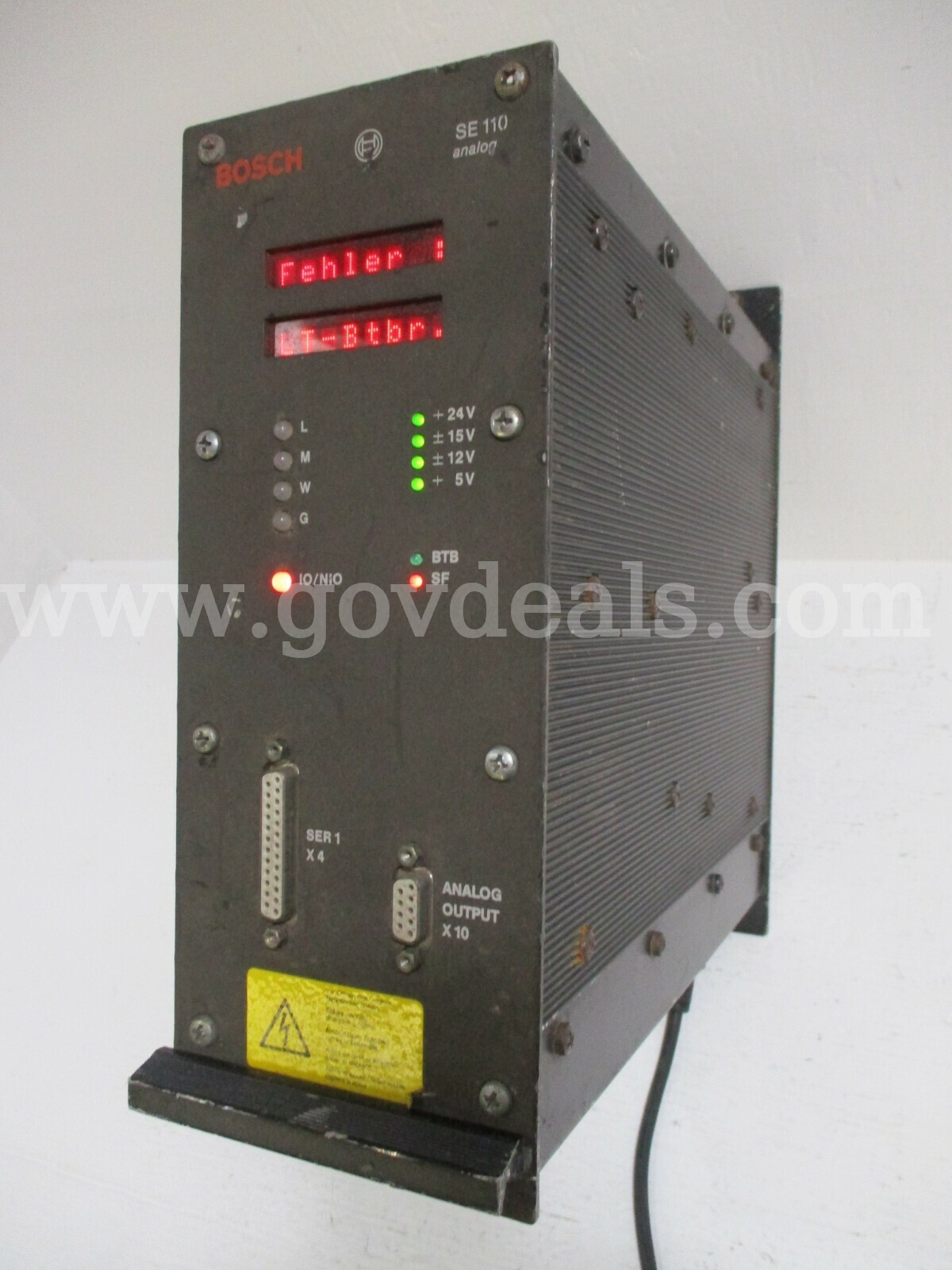 ORIGINAL Bosch SE-110 Analog Servo Controller 0-608-830-109 110/220V .03A MADE IN GERMANY *WILL SHIP*  110 Government Surplus Auction - Primary Photo