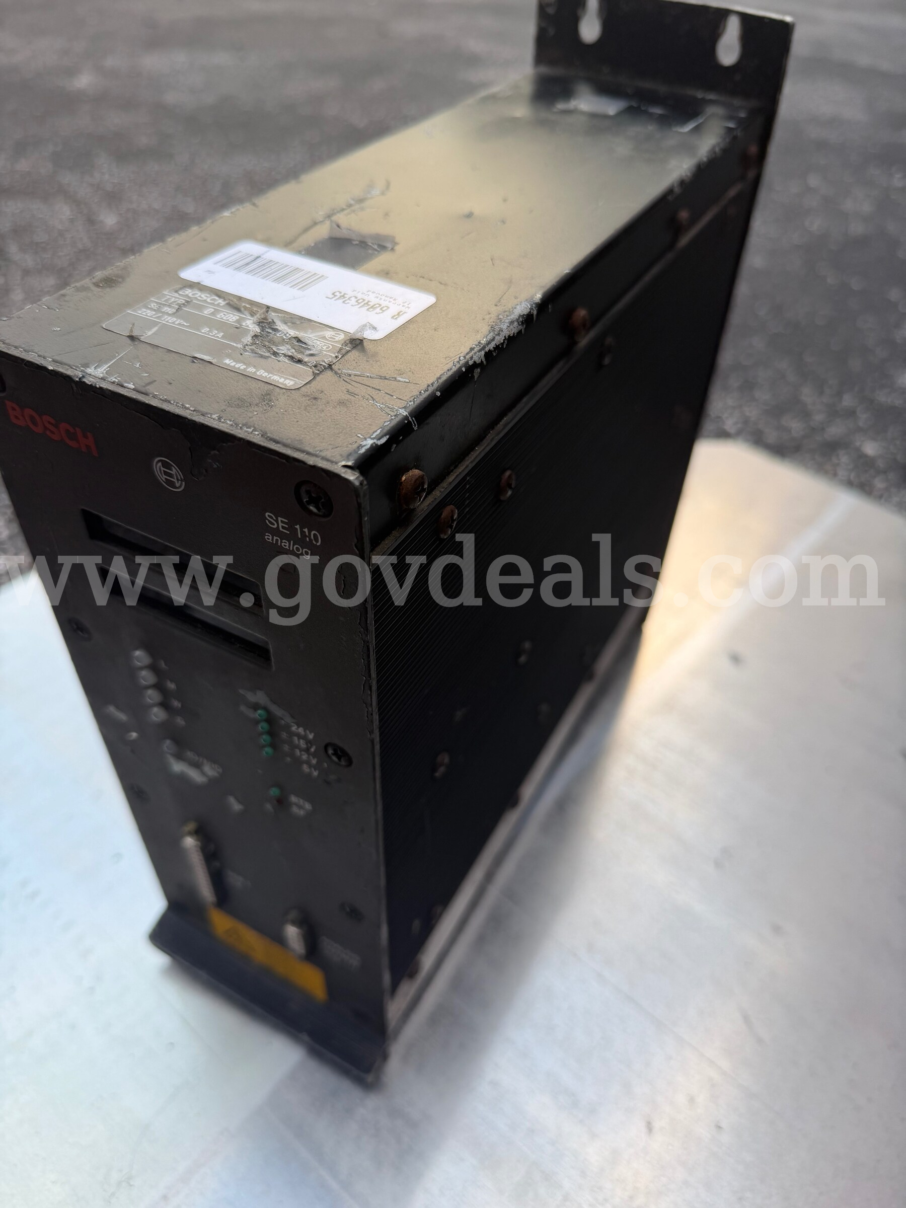 ORIGINAL Bosch SE-110 Analog Servo Controller 0-608-830-109 110/220V .03A MADE IN GERMANY *WILL SHIP*  110 Government Surplus Auction - Photo #2