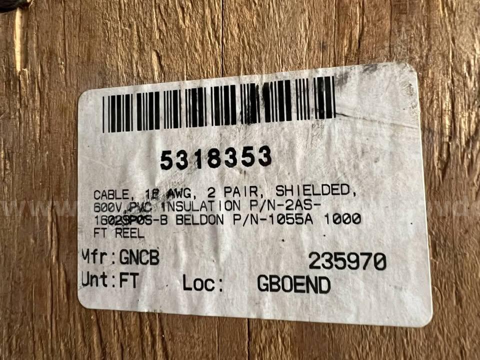 COPPER NEW WIRE SPOOL BIG SIZE / HEAVY WEIGHT   Government Surplus Auction - Photo #2