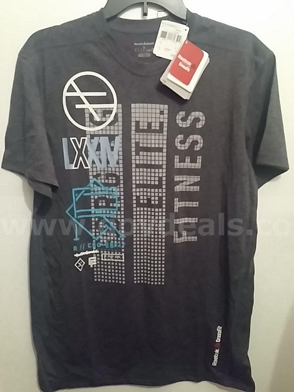 REEBOK Crossfit Shirt RCF BURNOUT BLACK TEE #B86642 Men's SIZE: LARGE NWT $55 *WILL SHIP*   Government Surplus Auction - Photo #2