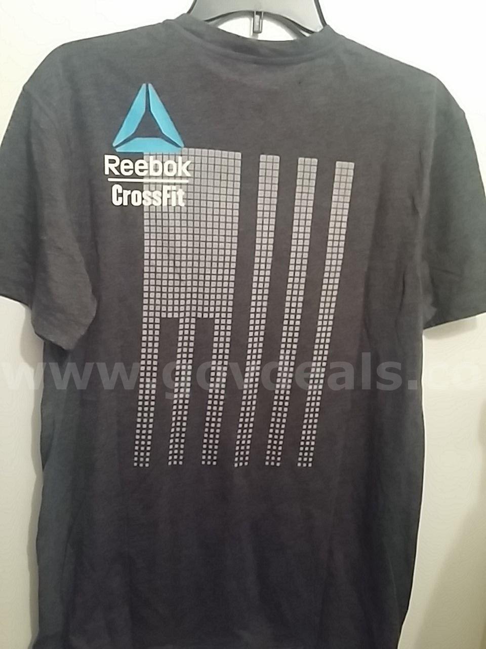 REEBOK Crossfit Shirt RCF BURNOUT BLACK TEE #B86642 Men's SIZE: LARGE NWT $55 *WILL SHIP*   Government Surplus Auction - Photo #4
