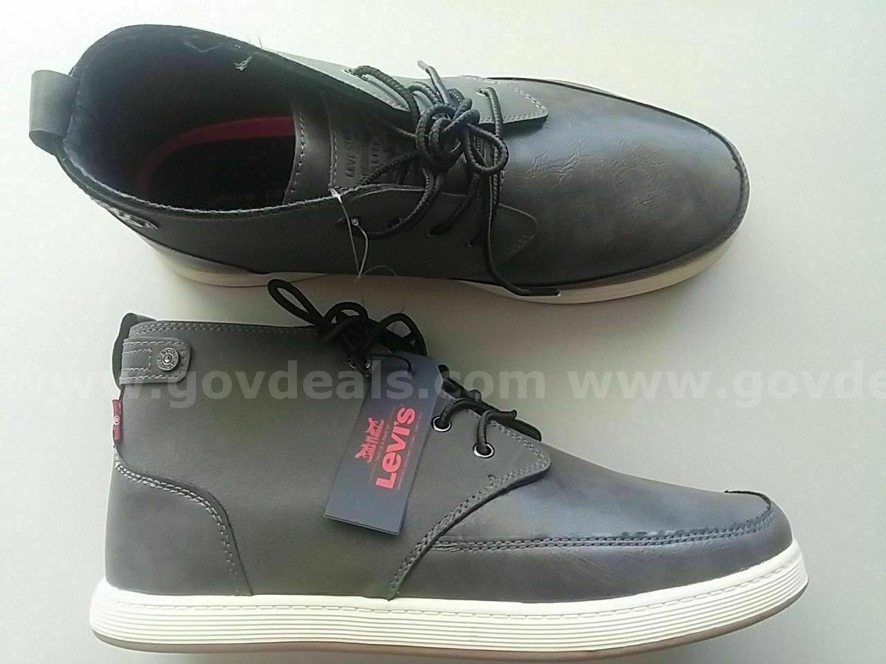 Levi's Men's Atwater Burnish COMFORT Sneakers 10 HIGH TOP OLIVE COLOR RARE NEW *WILL SHIP*   Government Surplus Auction - Primary Photo