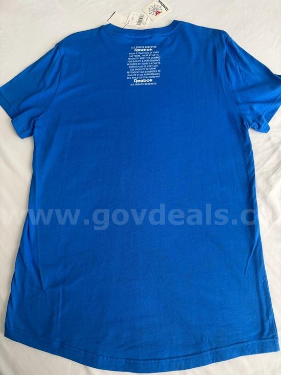 REEBOK GP UNISEX LONG VITBLU SHORT SLEEVE TEE #DQ0893 Mens SIZE: LARGE NWT $30 *WILL SHIP*  DQ0893 Government Surplus Auction - Photo #2