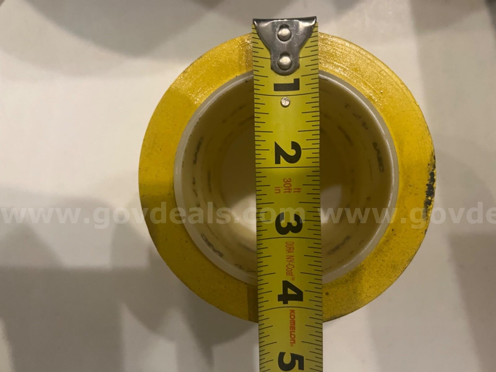 3M™ COMMERCIAL Industrial PACK Vinyl Tape 471, Yellow, 4" in x 36 yd, 5.2 mil  471 Government Surplus Auction - Photo #6