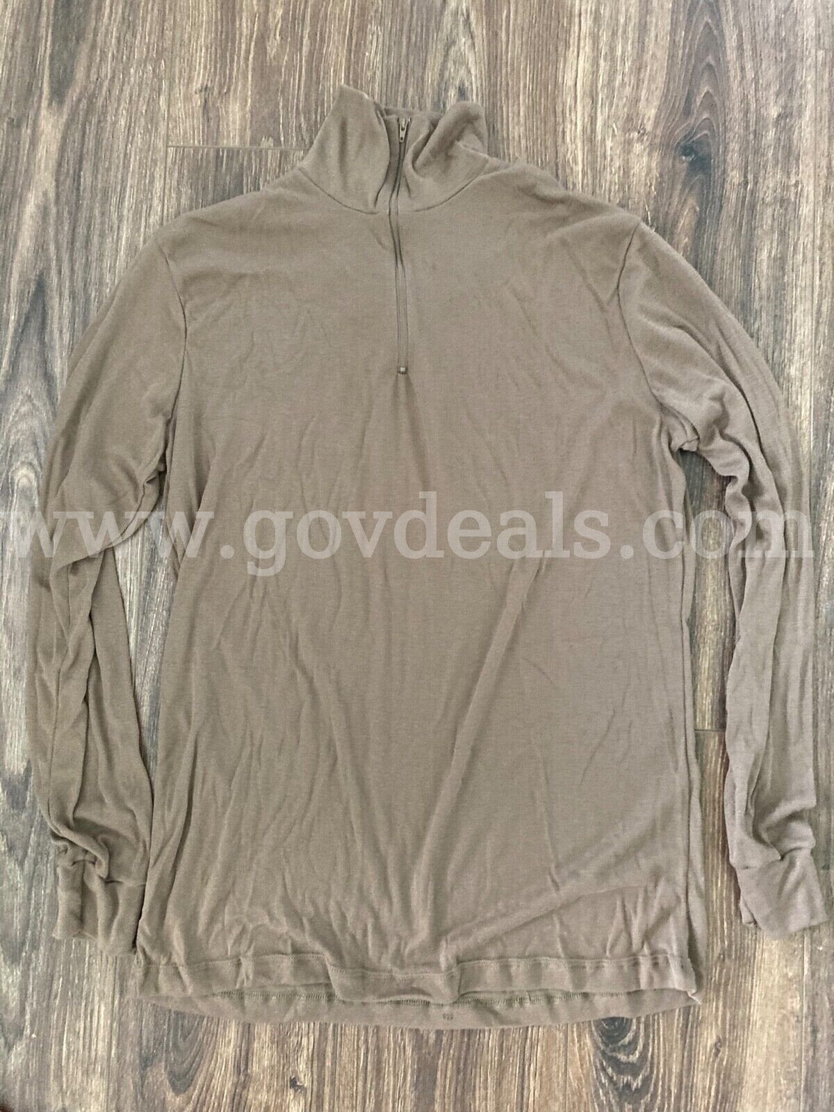 US Military Men's Lightweight Cold Weather Undershirt L Polypro Brown NEW/SEALED*CAN SHIP*   Government Surplus Auction - Photo #5