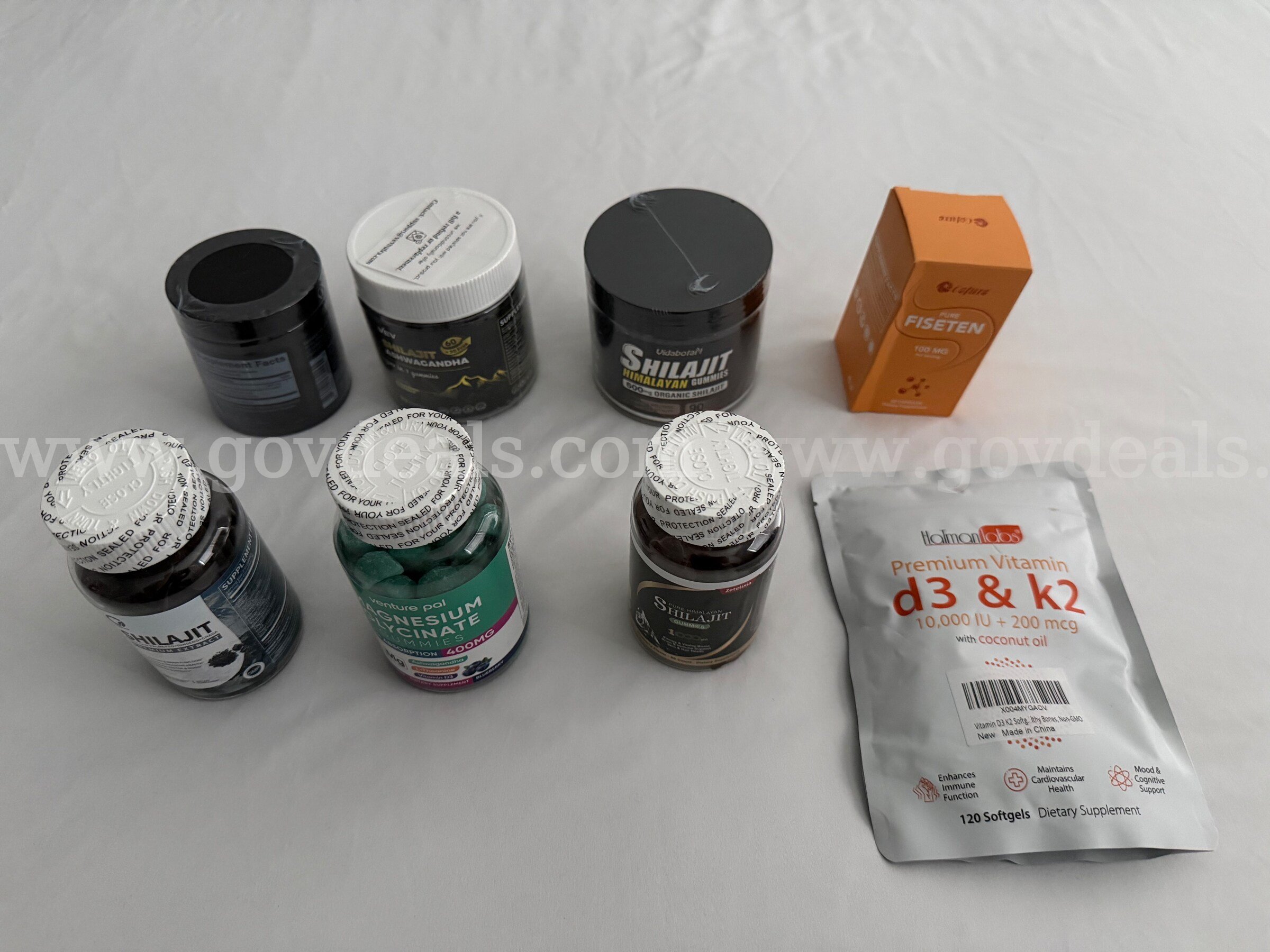 LOT OF 8 ASSORTED VITAMINS PILLS FACTORY SEALED EXP.2026 *WILL SHIP* B3   Government Surplus Auction - Photo #2