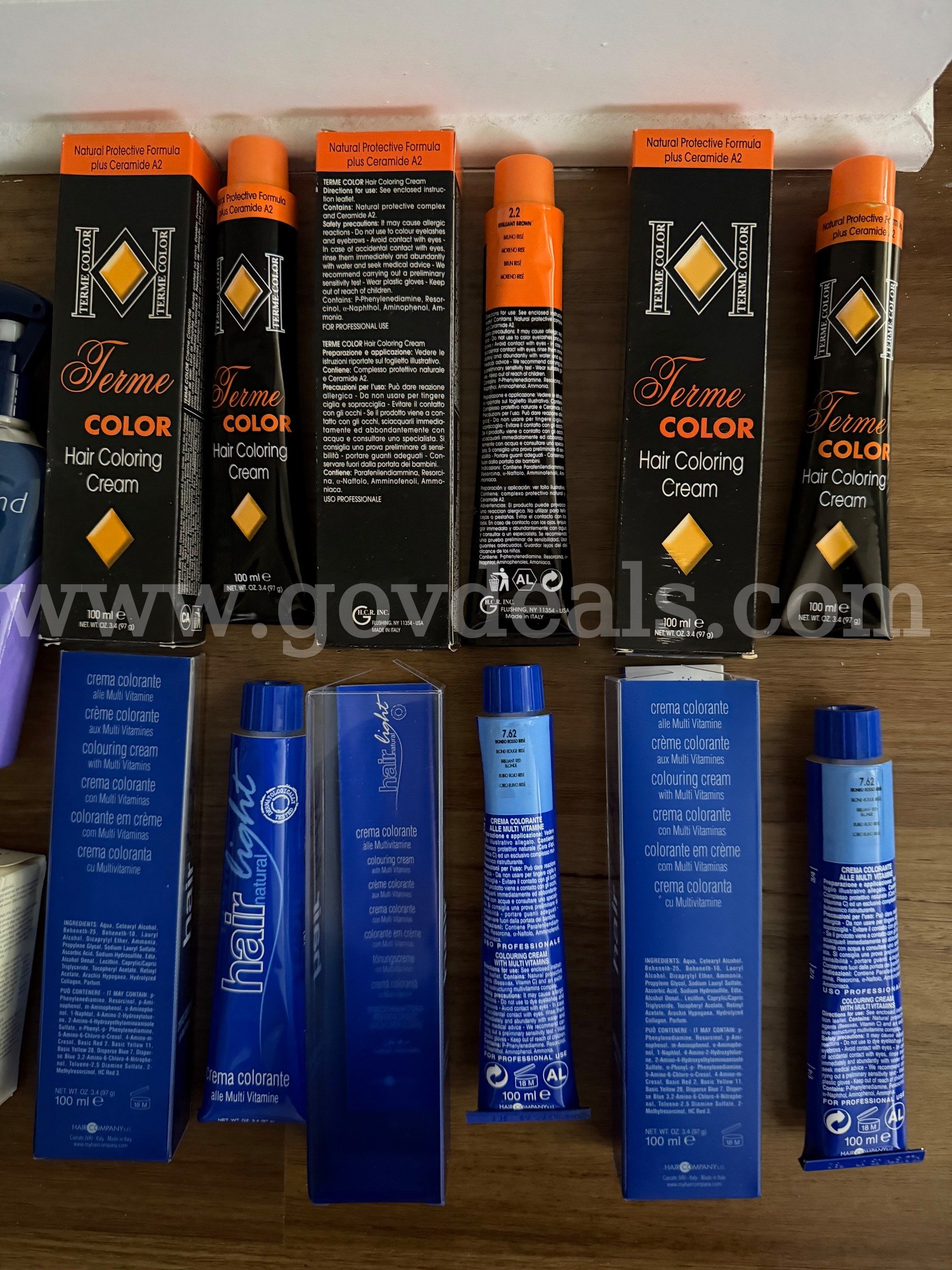Assorted High-end Skin Care And Hair Color Made In Italy – 19 Pieces – NIB! *WILL SHIP* BOX G1   Government Surplus Auction - Photo #5