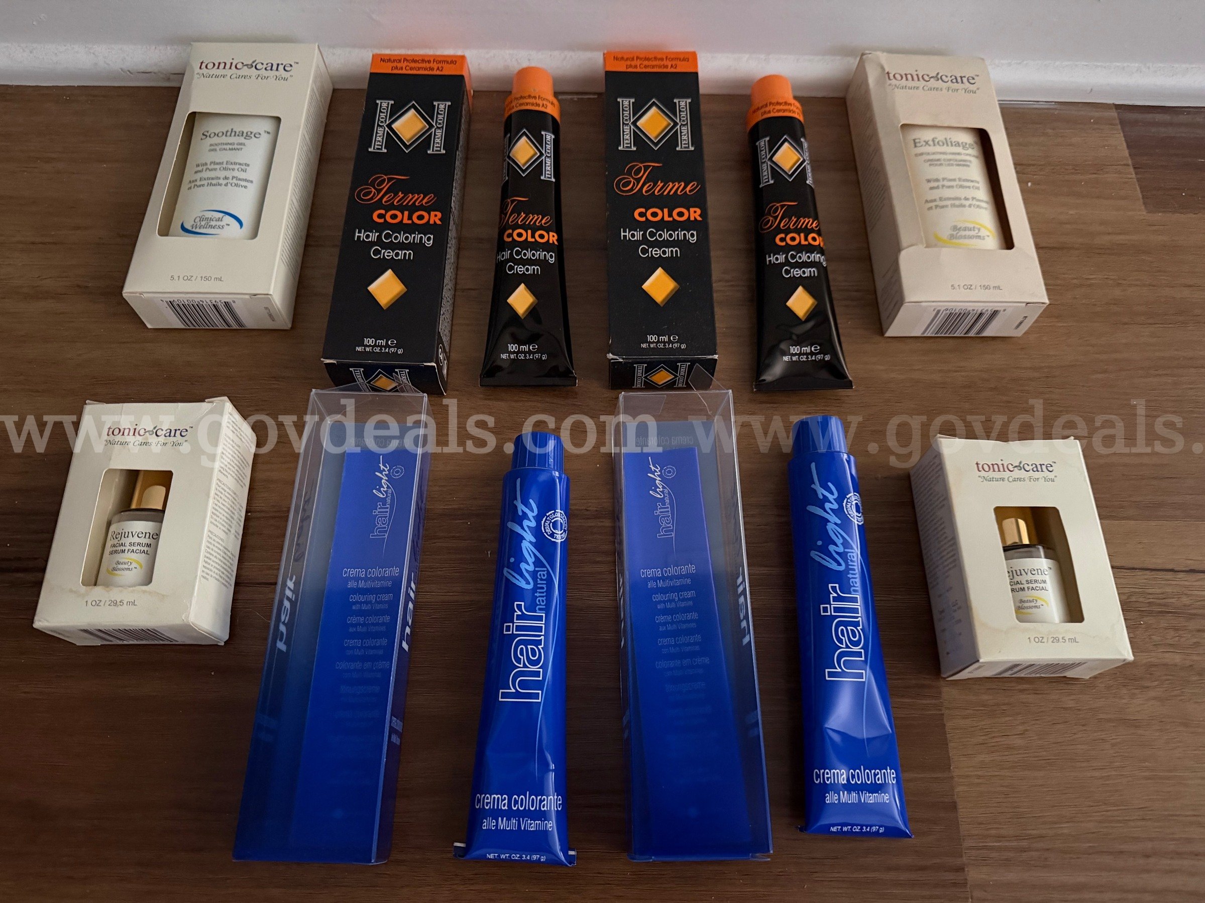 Assorted High-end Skin Care And Hair Color Made In Italy – 8 Pieces – NIB! *WILL SHIP* BOX WHITE   Government Surplus Auction - Photo #2