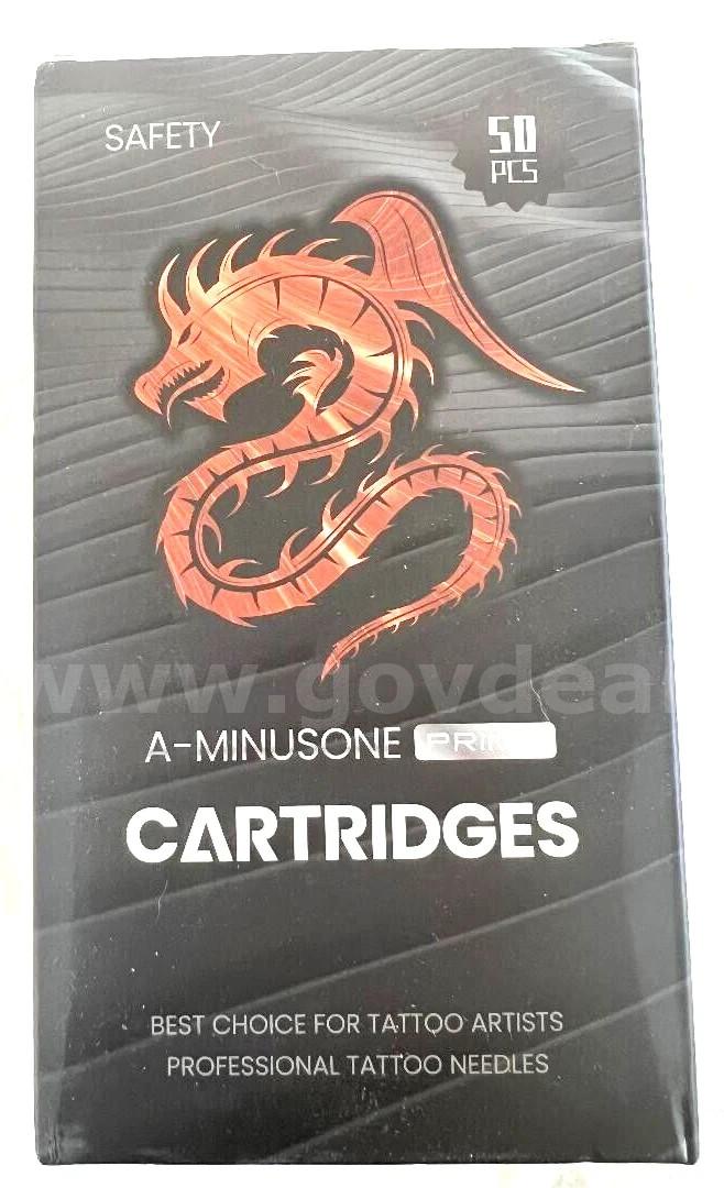 A-MINUSONE PRIME Tattoo Needles Cartridges, Mixed Size 50 Count Kit NIB EXP 2028 *WILL SHIP*   Government Surplus Auction - Primary Photo