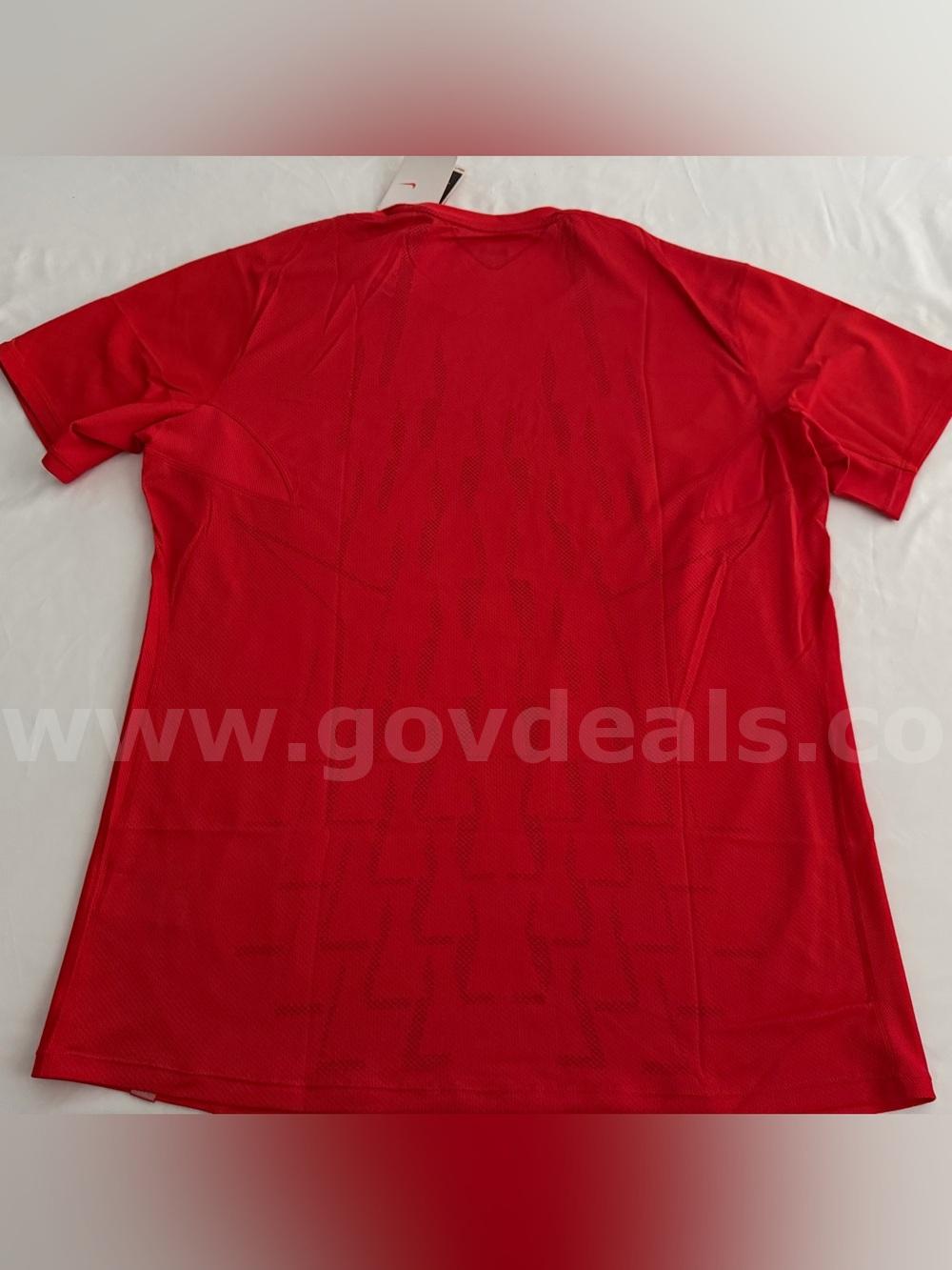 VINTAGE NikeFIT TENNIS RAFAEL NADAL NIKE OUTFIT 280281-601 SS TEE RED XL NWT *WILL SHIP*  601 Government Surplus Auction - Photo #2