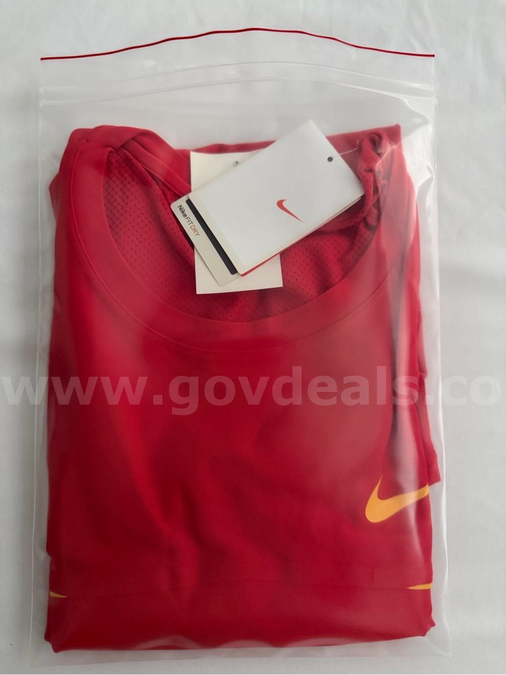 VINTAGE NikeFIT TENNIS RAFAEL NADAL NIKE OUTFIT 280281-601 SS TEE RED XL NWT *WILL SHIP*  601 Government Surplus Auction - Photo #5