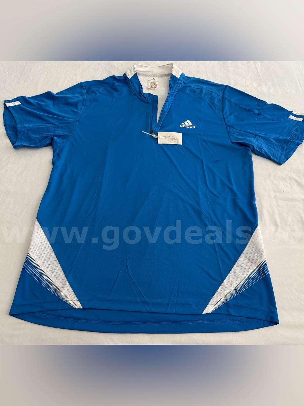 VINTAGE '06 ADIDAS CLIMACOOL 365 JERSEY BLUE/WHITE SHORT SLEEVE TEE SIZE XL NWT *WILL SHIP*  365 Government Surplus Auction - Photo #4