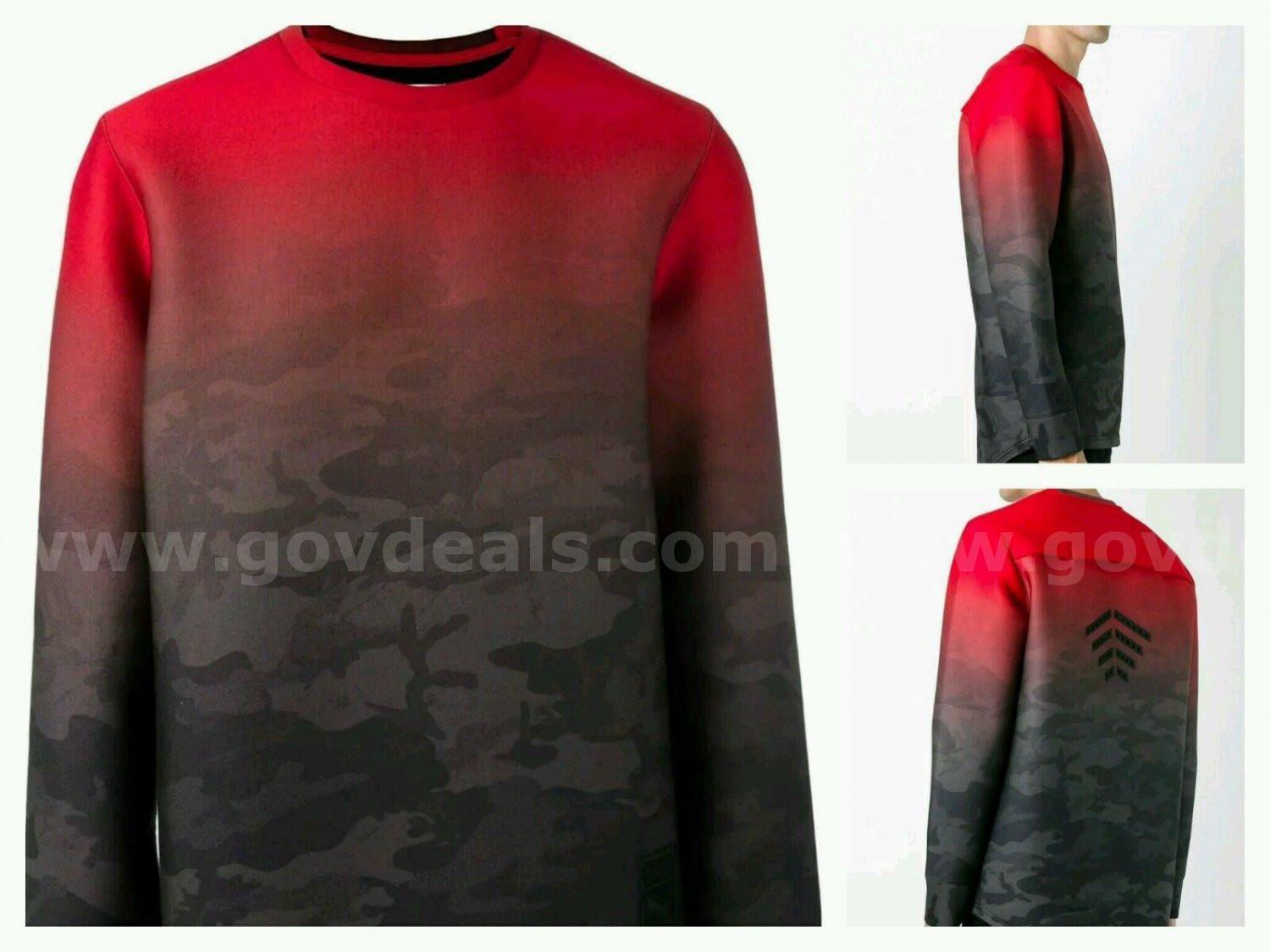PUMA X Trapstar Crew Men's LARGE SweatShirt Barbados Cherry Camo 571818 NWT $130 *WILL SHIP*  130 Government Surplus Auction - Photo #2