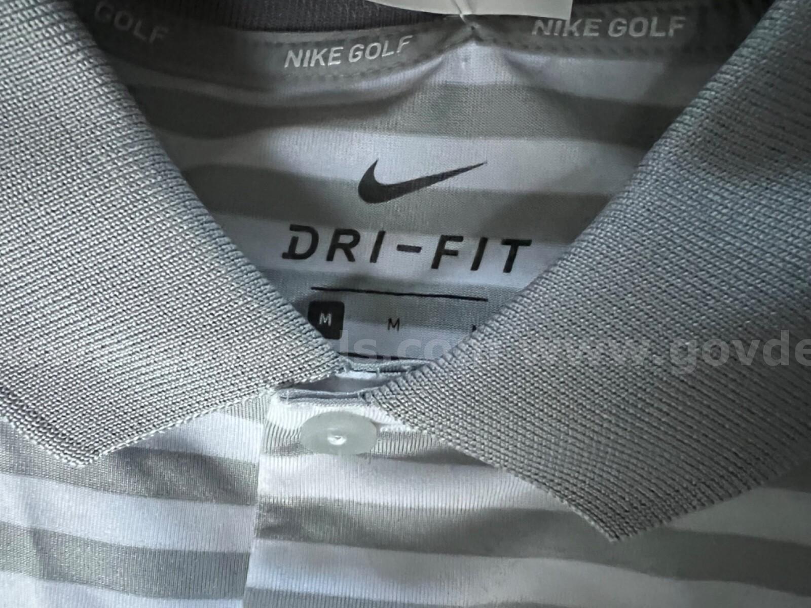 Nike Golf Men's Victory Stripe Polo 2.0 Golf Shirt GM1032 Wolf Gray White NWT *WILL SHIP*   Government Surplus Auction - Photo #4