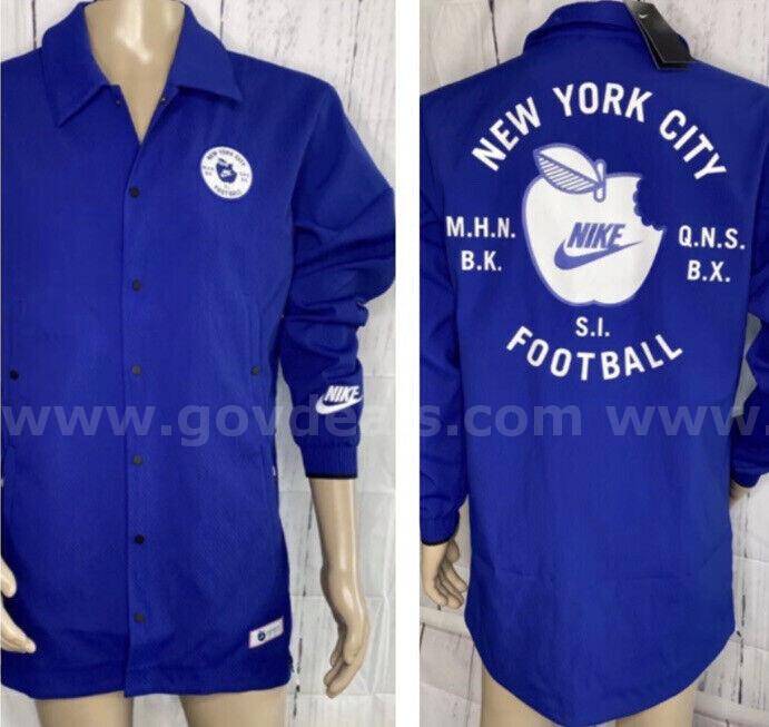 Nike New York City Jacket Football Big Apple Swoosh Graphics AT6643-495 XL $200 *WILL SHIP* Apple  Government Surplus Auction - Photo #2