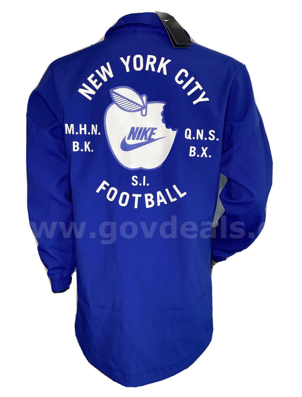 Nike New York City Jacket Football Big Apple Swoosh Graphics AT6643-495 XL $200 *WILL SHIP* Apple  Government Surplus Auction - Photo #3