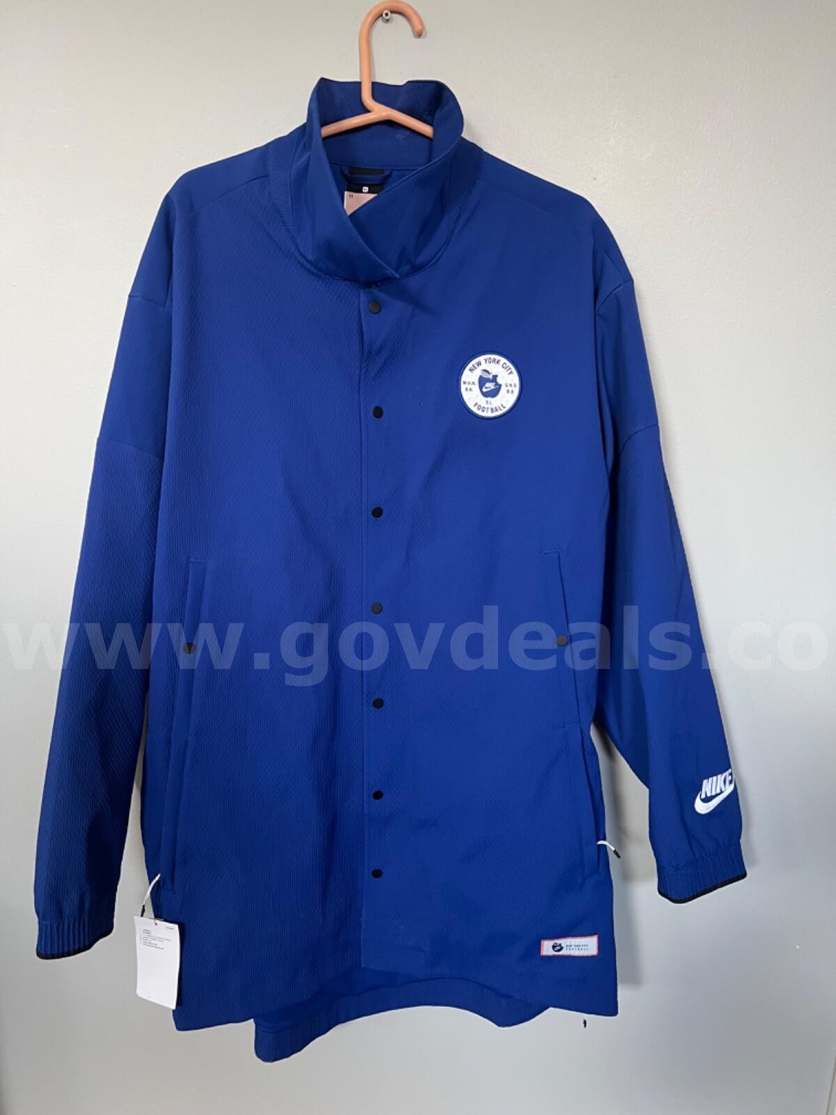 Nike New York City Jacket Football Big Apple Swoosh Graphics AT6643-495 XL $200 *WILL SHIP* Apple  Government Surplus Auction - Photo #5