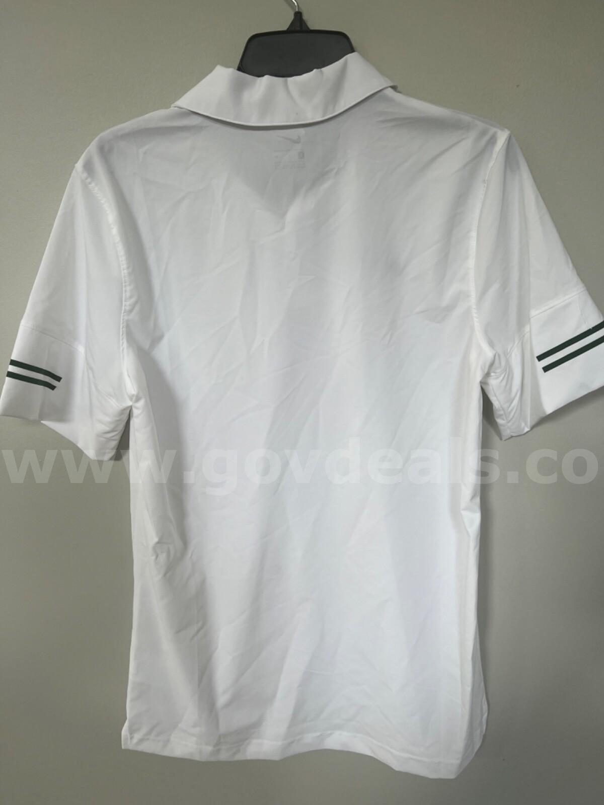 Nike Gameday FOOTBALL COACH POLO CI4465-105 White Green MEN'S SIZE SMALL NEW $75 *WILL SHIP*  CI4465 Government Surplus Auction - Photo #3