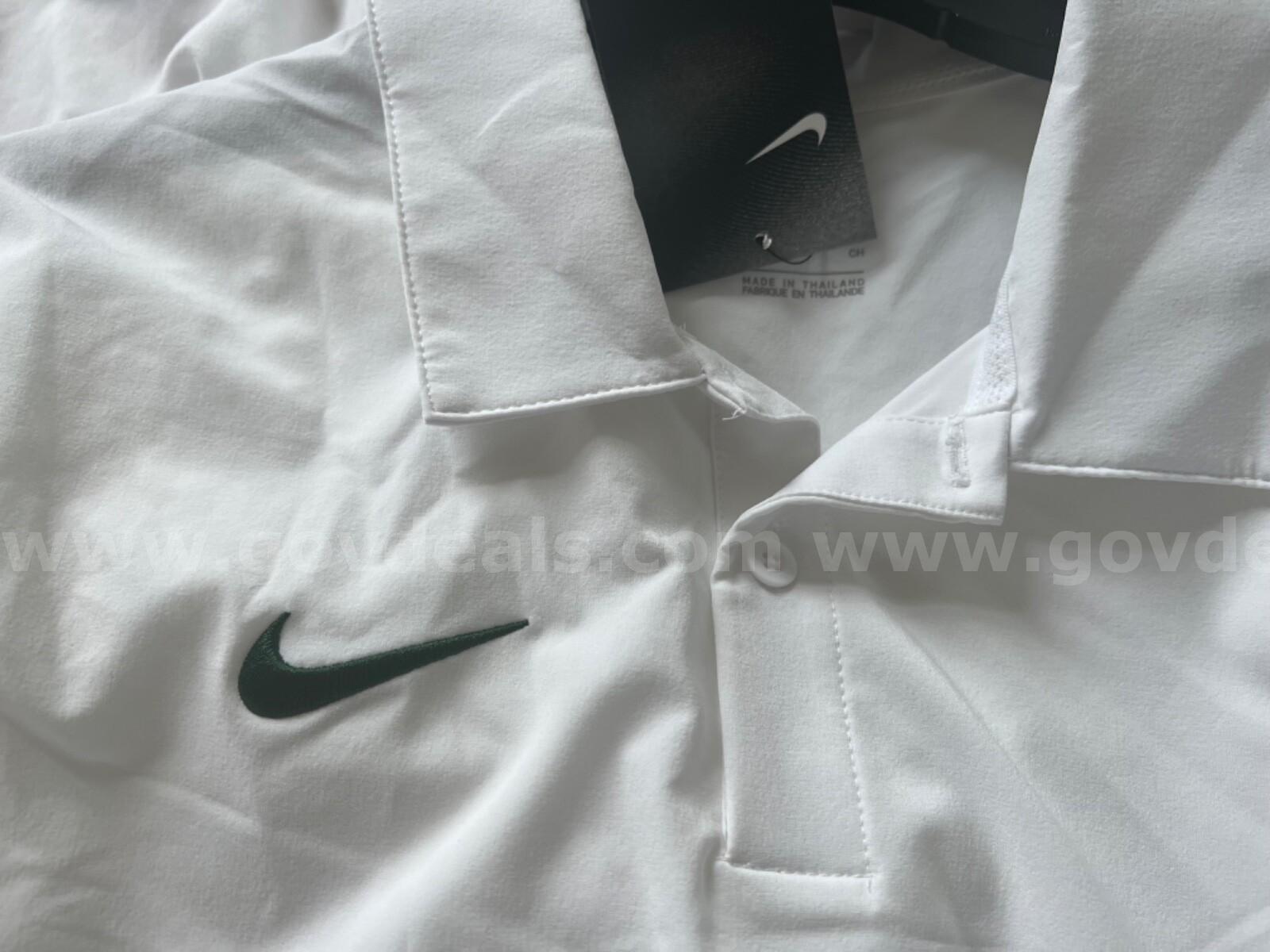 Nike Gameday FOOTBALL COACH POLO CI4465-105 White Green MEN'S SIZE SMALL NEW $75 *WILL SHIP*  CI4465 Government Surplus Auction - Photo #5