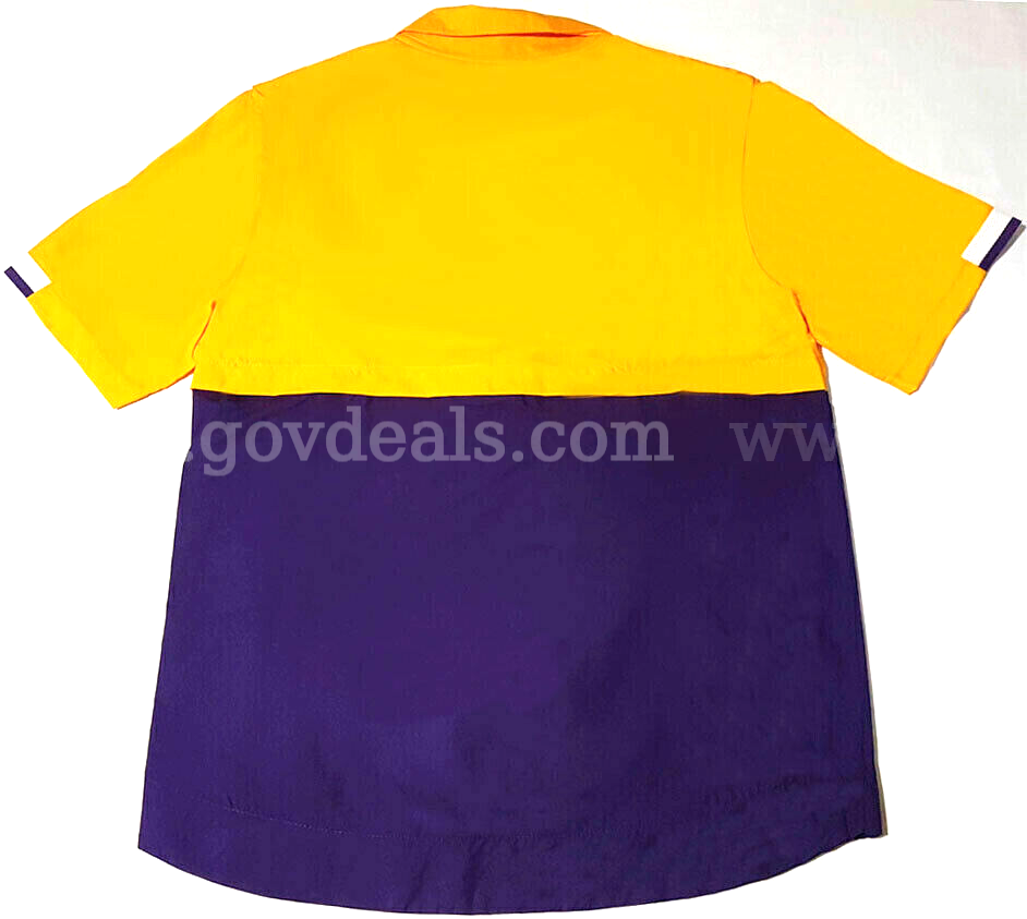 Nike CI4479-715 1/2 Zip Lightweight FOOTBALL Wind Jacket Men's SIZE SMALL GOLD/PURPLE NWT $65 *WILL SHIP*   Government Surplus Auction - Photo #2