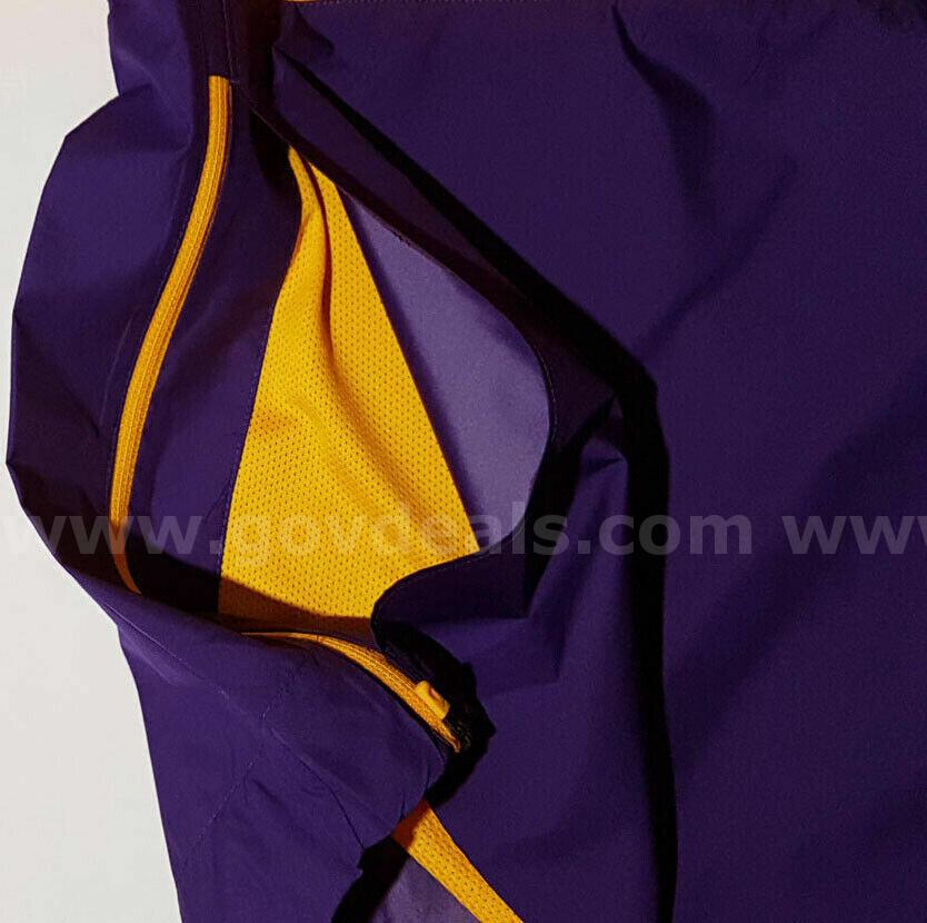 Nike CI4479-715 1/2 Zip Lightweight FOOTBALL Wind Jacket Men's SIZE SMALL GOLD/PURPLE NWT $65 *WILL SHIP*   Government Surplus Auction - Photo #6
