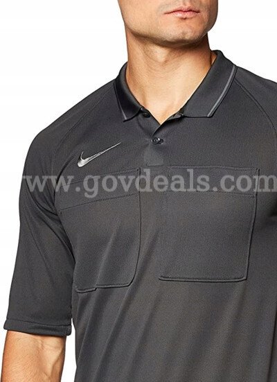 Nike Dri-FIT Jersey Polo Shirt Black #AA0735-010 Mens Size Medium NWT $75 *WILL SHIP*   Government Surplus Auction - Photo #4