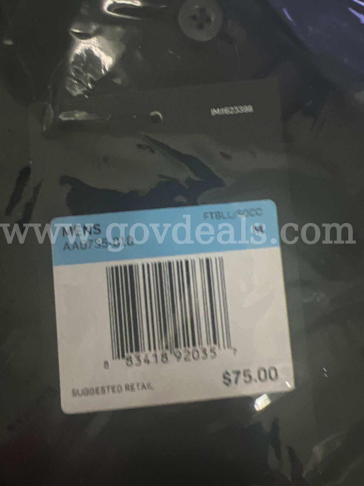 Nike Dri-FIT Jersey Polo Shirt Black #AA0735-010 Mens Size Medium NWT $75 *WILL SHIP*   Government Surplus Auction - Photo #6