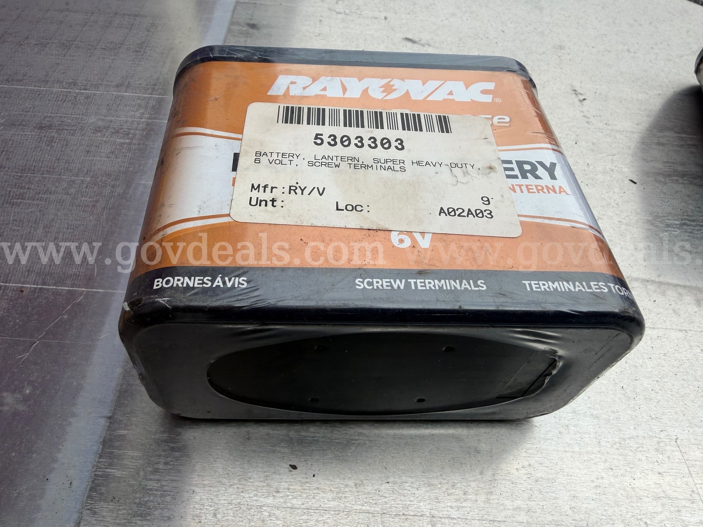LOT OF 2 Rayovac 918 6V Lantern Battery 6V Power  *WILL SHIP*  918 Government Surplus Auction - Photo #4