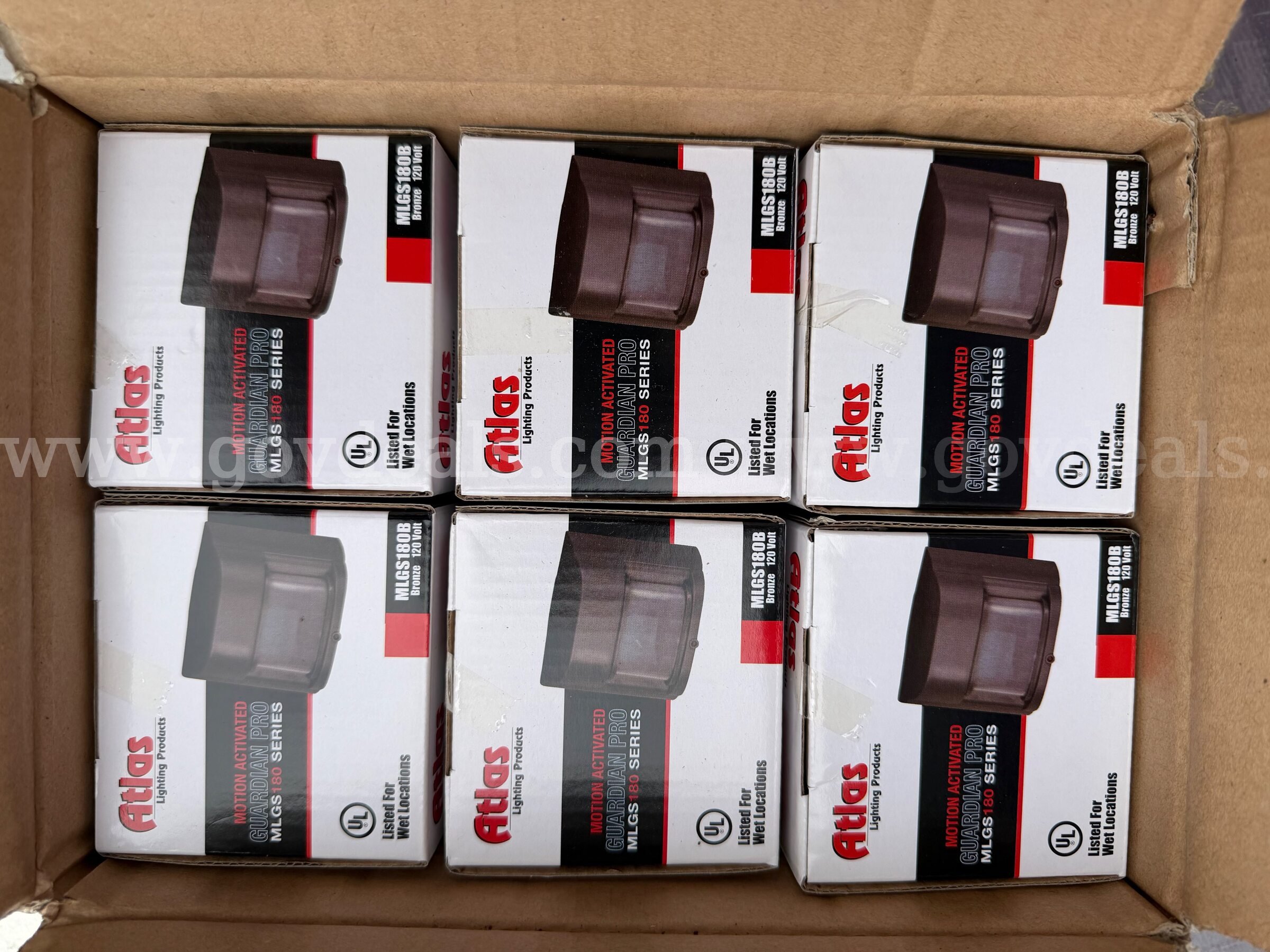 LOT OF 6 MOTION SENSORS "ATLAS" LIGHTNING PRODUCTS MLGS180 SERIES NEW IN BOX *WILL SHIP*   Government Surplus Auction - Primary Photo