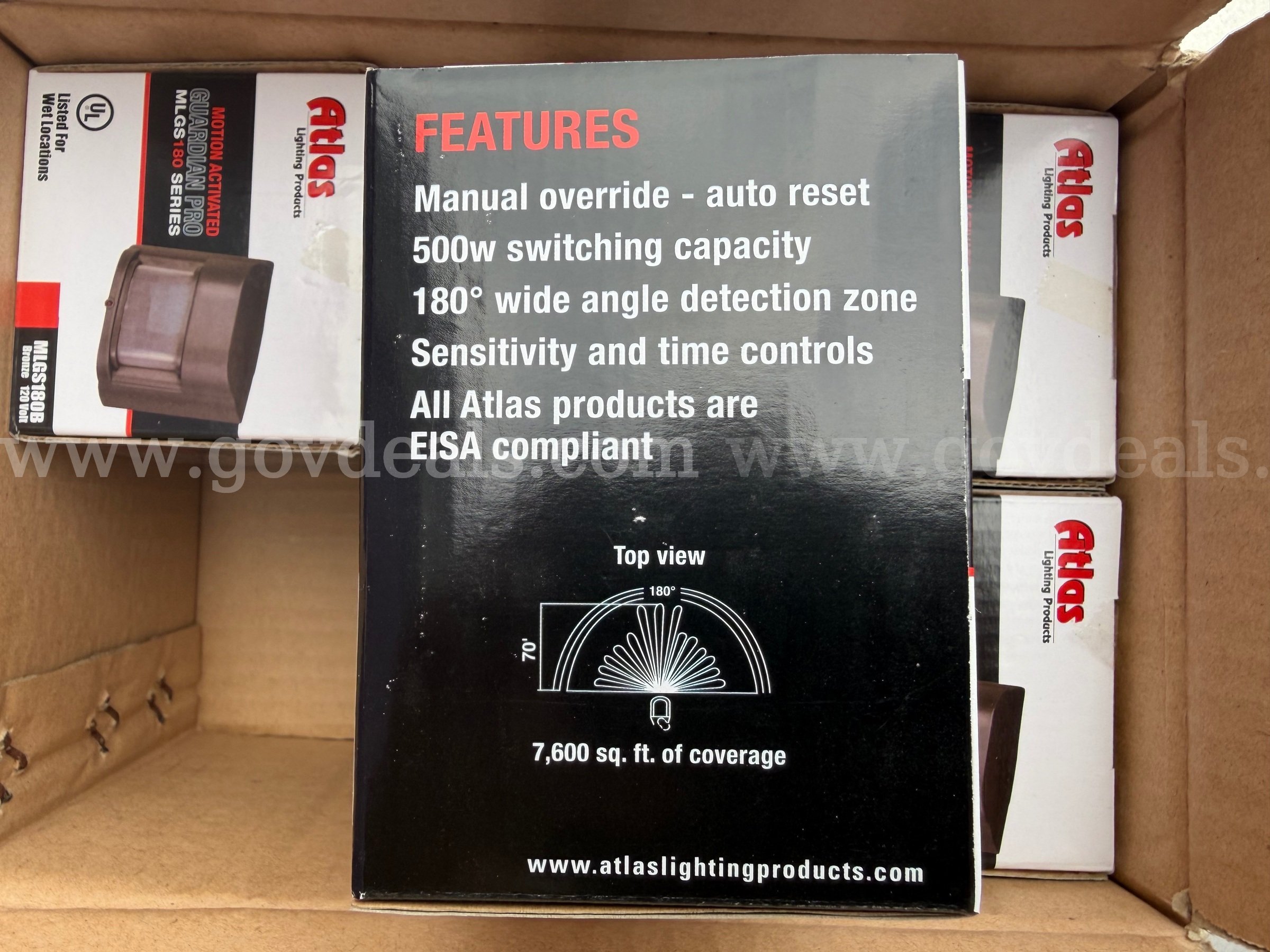 LOT OF 6 MOTION SENSORS "ATLAS" LIGHTNING PRODUCTS MLGS180 SERIES NEW IN BOX *WILL SHIP*   Government Surplus Auction - Photo #3