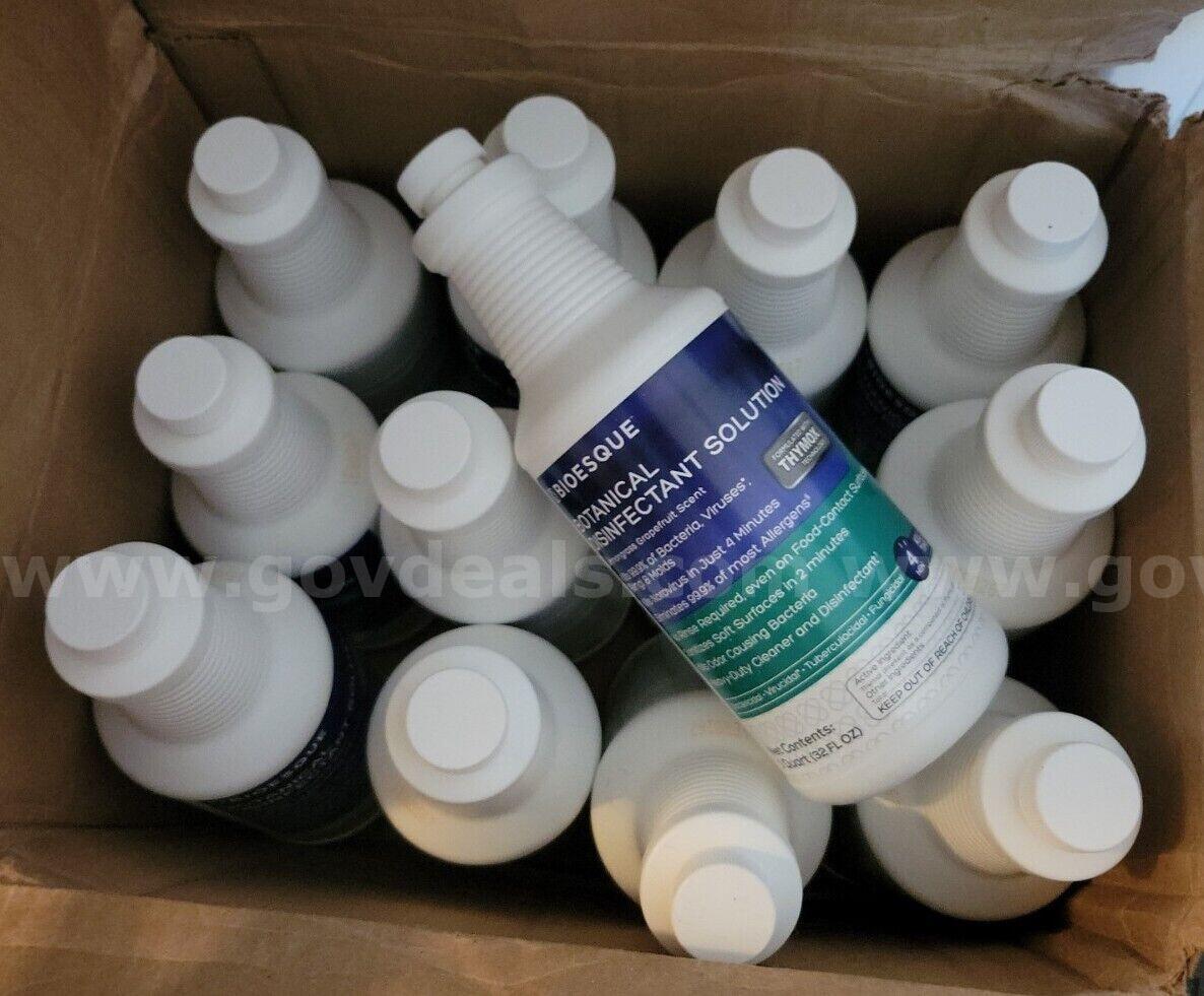 LOT OF 12 Bioesque Botanical Disinfectant Solution, 32 fl oz, 12 Bottles NIB *WILL SHIP*   Government Surplus Auction - Photo #2