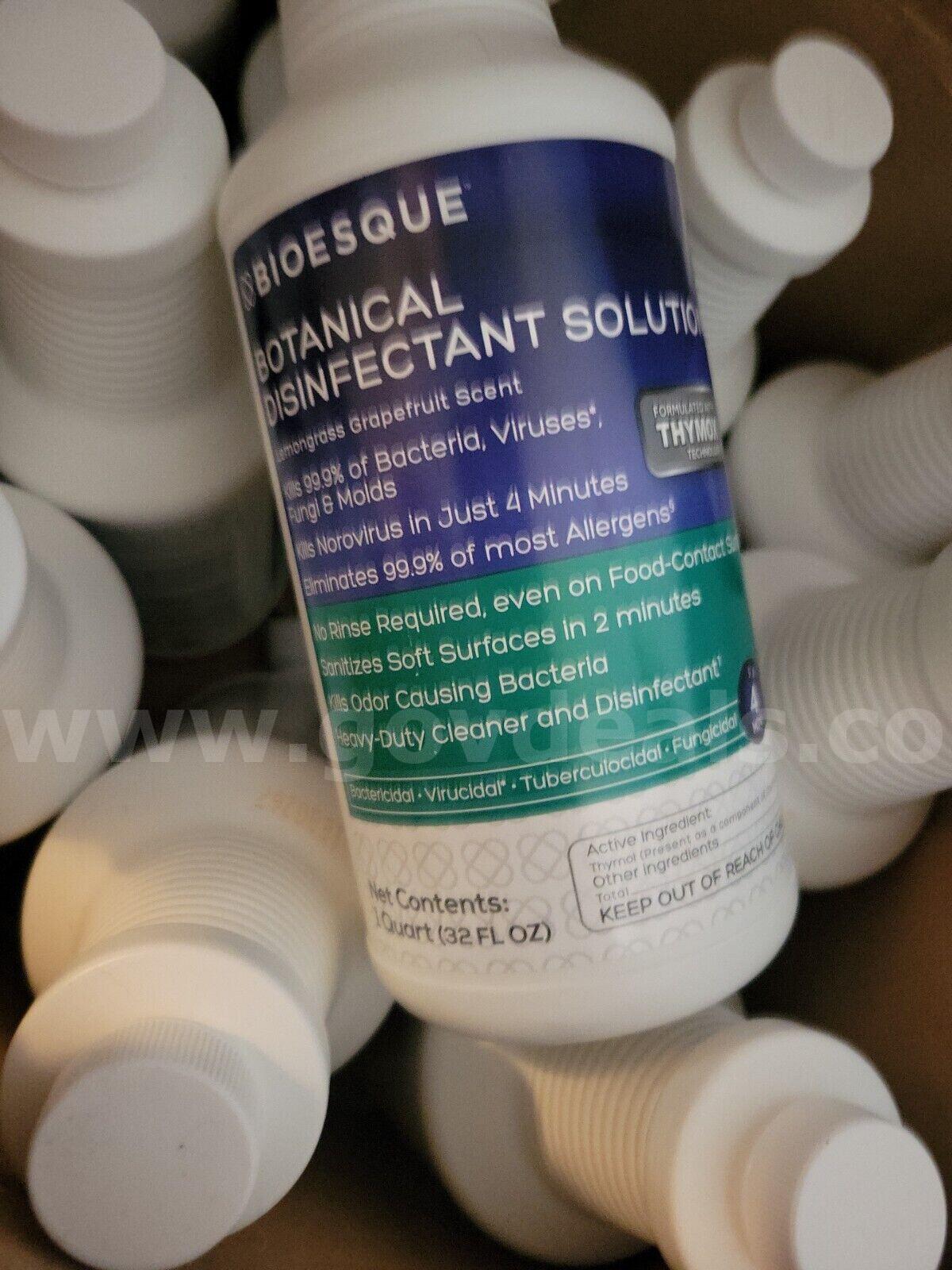 LOT OF 12 Bioesque Botanical Disinfectant Solution, 32 fl oz, 12 Bottles NIB *WILL SHIP*   Government Surplus Auction - Photo #5