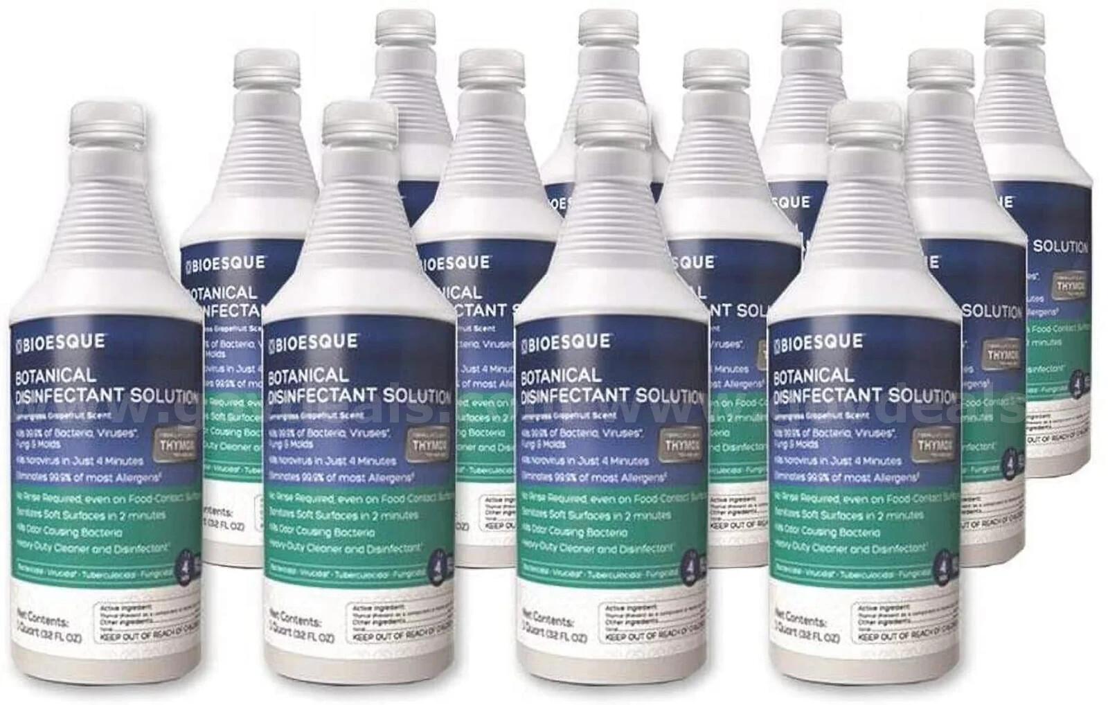 LOT OF 12 Bioesque Botanical Disinfectant Solution, 32 fl oz, 12 Bottles NIB *WILL SHIP*   Government Surplus Auction - Primary Photo