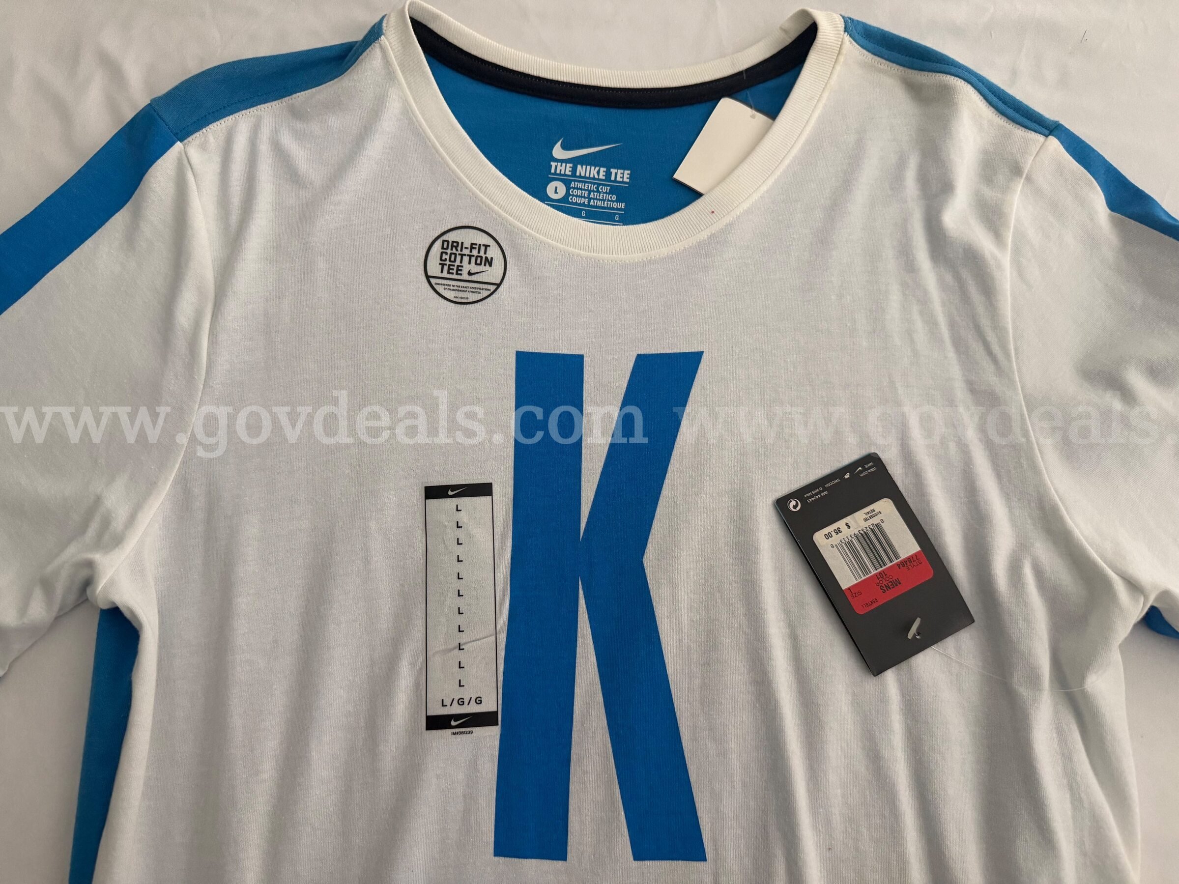 VINTAGE Nike Kevin Durant Split Mens T-Shirt Blue White 778464 101 SIZE LARGE NWT *WILL SHIP*   Government Surplus Auction - Photo #5