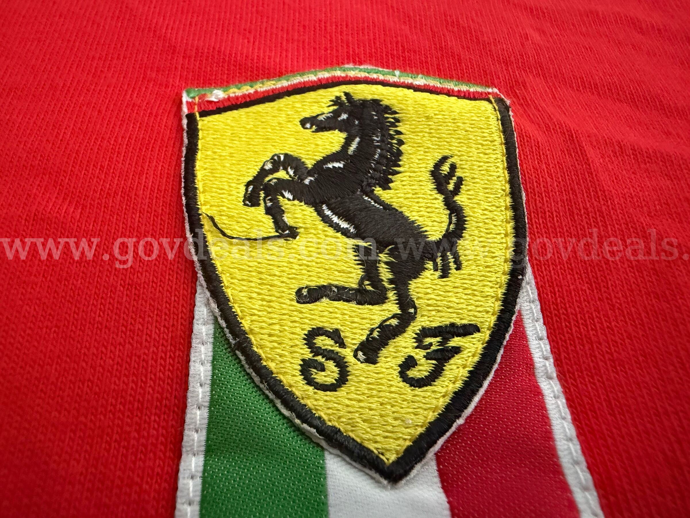 VINTAGE PUMA FERRARI LONG SLEEVE RED TEE 100% COTTON BOYS SIZE EXTRA LARGE NWT $42 *WILL SHIP*  100 Government Surplus Auction - Photo #5