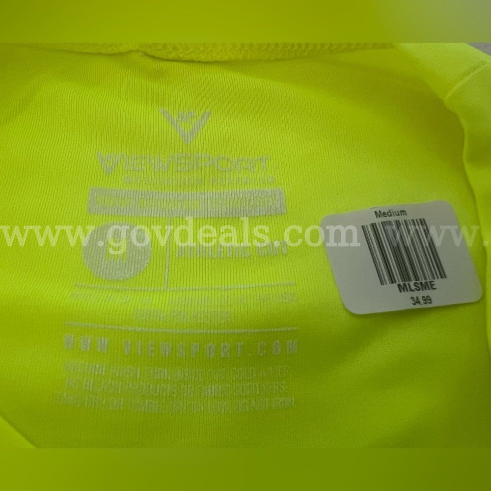 RARE / HOUSTON MARATHON 26.2 VIEWPOINT MEN'S YELLOW ATHLETIC SHIRT MEDIUM NWT *WILL SHIP*   Government Surplus Auction - Photo #3