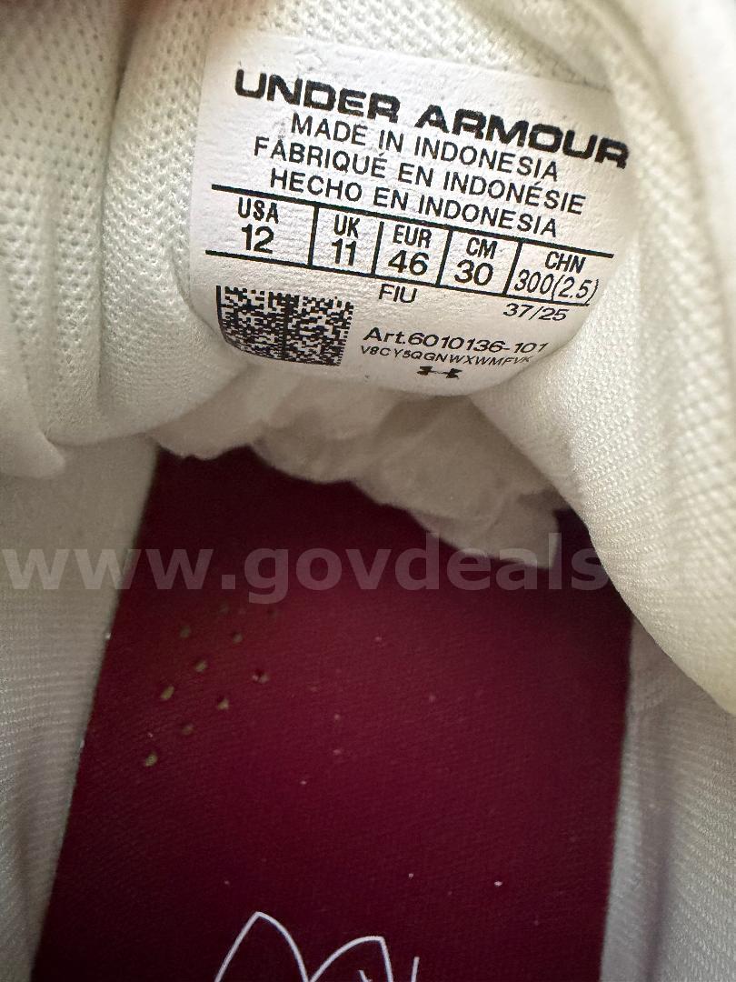 Under Armour Mens Harper 10 Pro TPU Baseball Cleats ART NO.6010136-101 Size 12 *WILL SHIP*  101 Government Surplus Auction - Photo #5