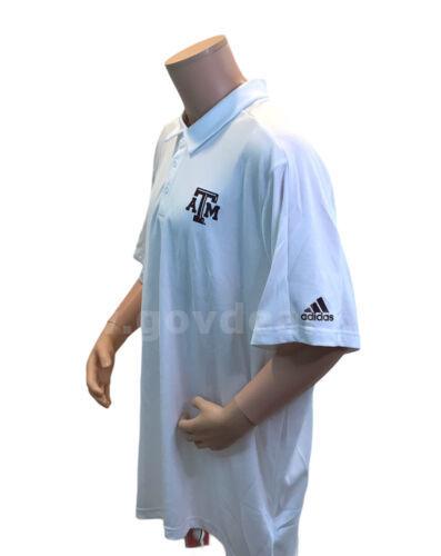 ADIDAS Texas A&M Aggies White Polo Coaches GAME MODE POLO NCAA EC2785 SIZE 2XL/XXL *WILL SHIP*  EC2785 Government Surplus Auction - Photo #6