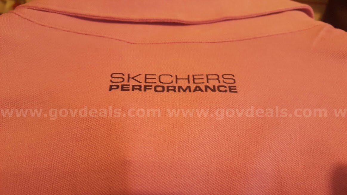 Skechers GO GOLF Fade Engineered Stripe Polo STYLE #MTO7 Lavender Large NWT *WILL SHIP*   Government Surplus Auction - Photo #5