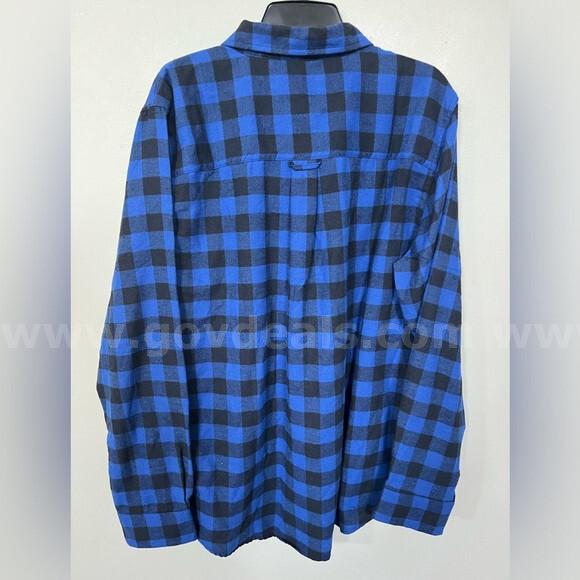 CATERPILLAR BUFFALO PLAID FLANNEL MENS BUTTON DOWN SHIRT MEMPHIS BLUE XL NWT $60 *WILL SHIP* Caterpillar  Government Surplus Auction - Photo #5