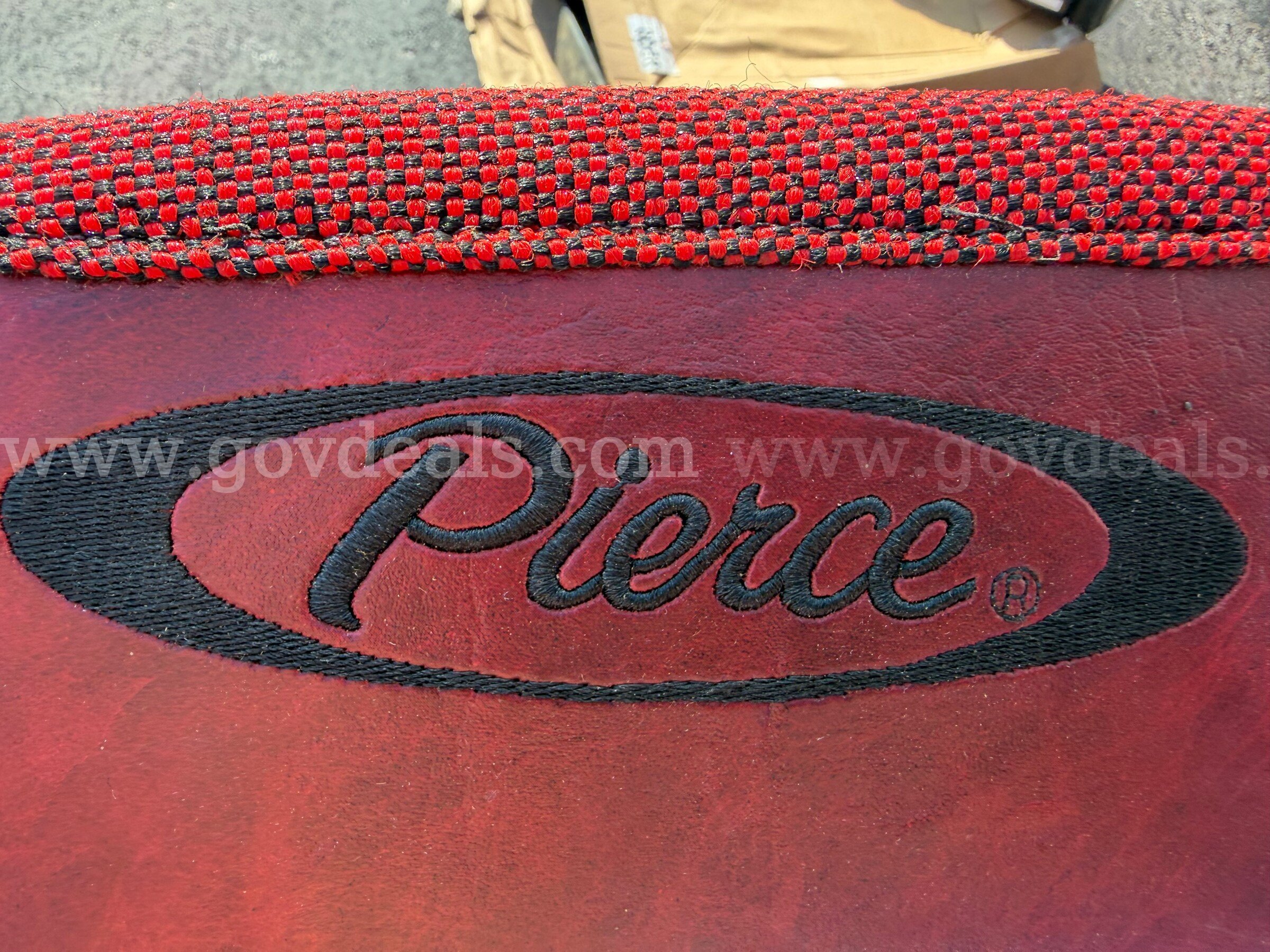 PIERCE FIRETRUCK BOTTOM SEATS COLOR RED NEVER USED *WILL SHIP*   Government Surplus Auction - Photo #5