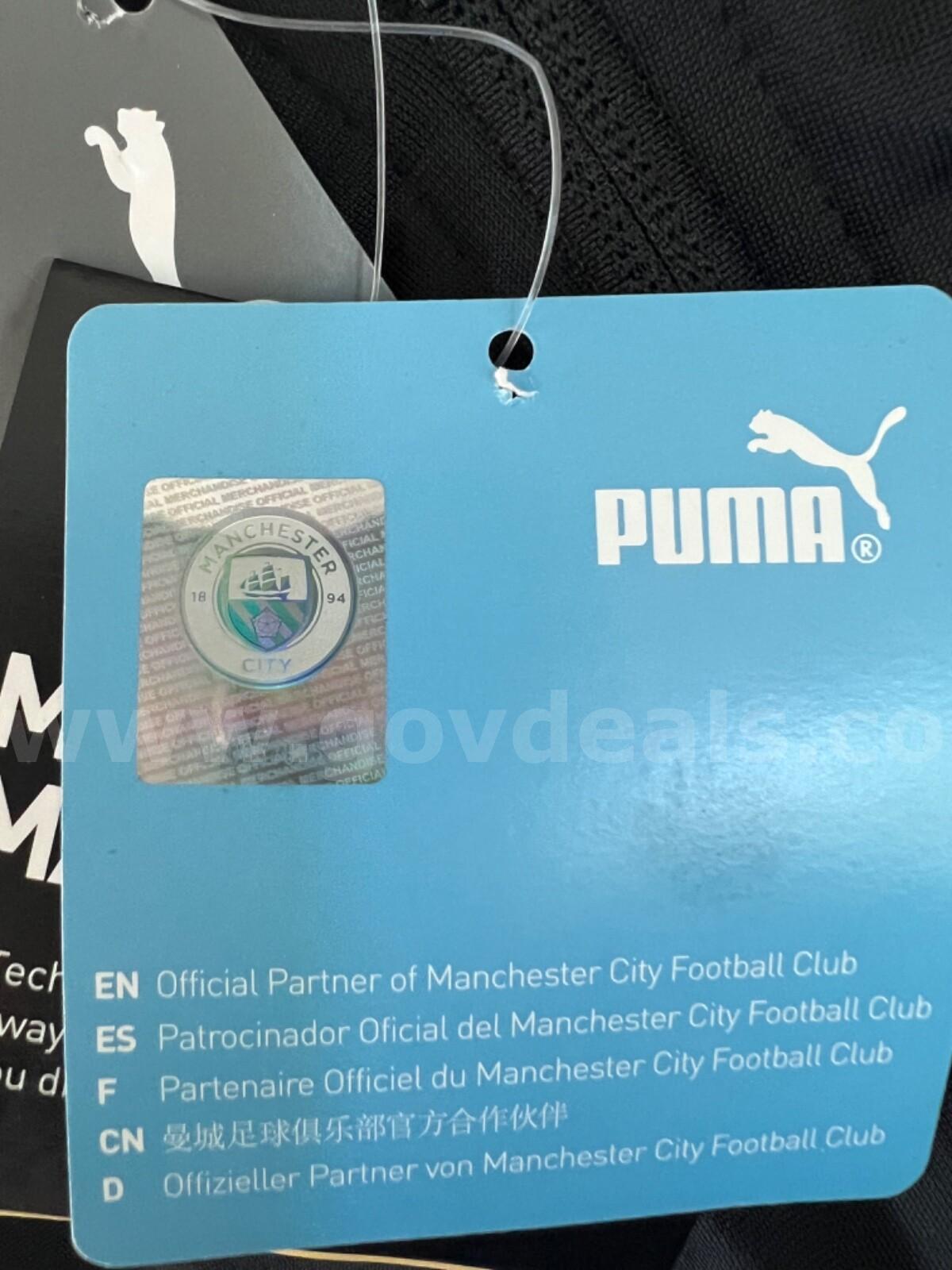 Manchester City Stadium Puma Soccer Jacket 758033-10 BLACK Men's Size Small New *WILL SHIP*   Government Surplus Auction - Photo #4