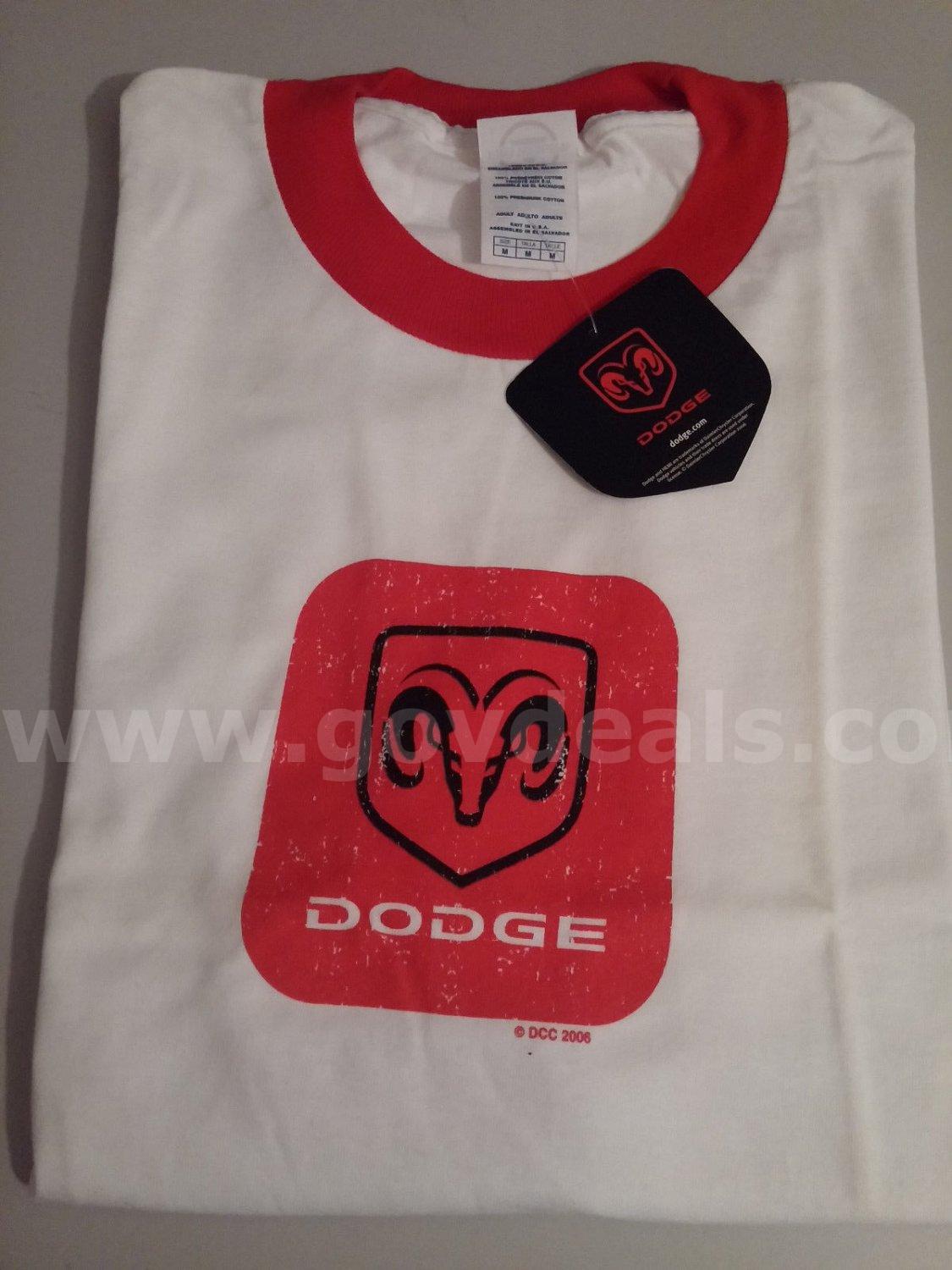 DODGE Muscle Car T-shirt 100% Cotton White NEW WITH TAG SIZE TWO EXTRA LARGE/2XL/XXL *WILL SHIP* Dodge  Government Surplus Auction - Primary Photo