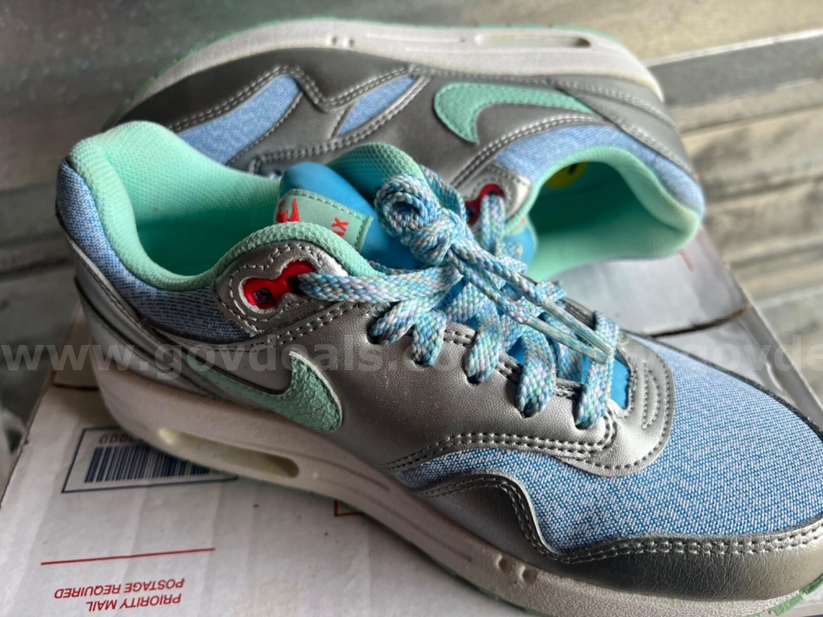 Nike Air Max 1 Kid's Shoes STYLE #653653-401 Size 5Y(YOUTH) GIRLS OR WOMEN'S *WILL SHIP*   Government Surplus Auction - Photo #4
